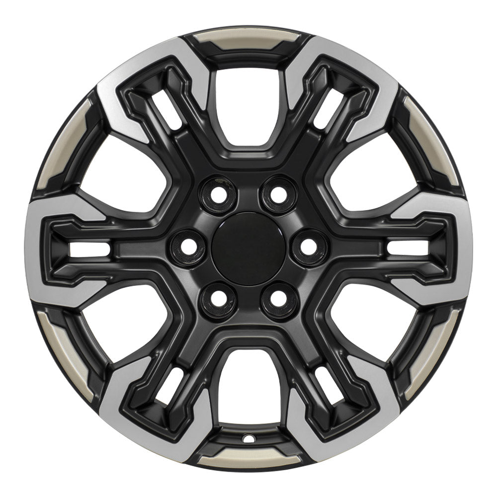 OE Wheels CV65-18085-6550-26MB12 18" Replica fits Chevrolet Silverado Black