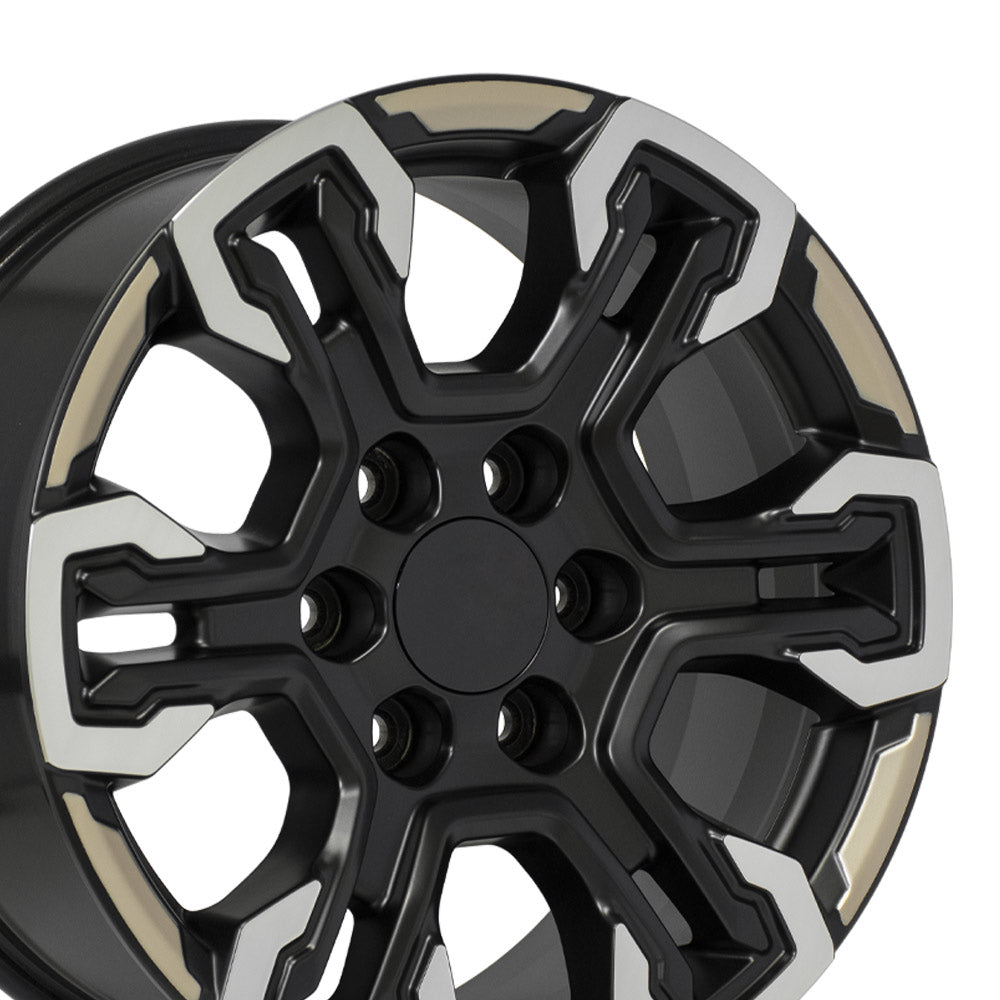 OE Wheels CV65-18085-6550-26MB12 18" Replica fits Chevrolet Silverado Black