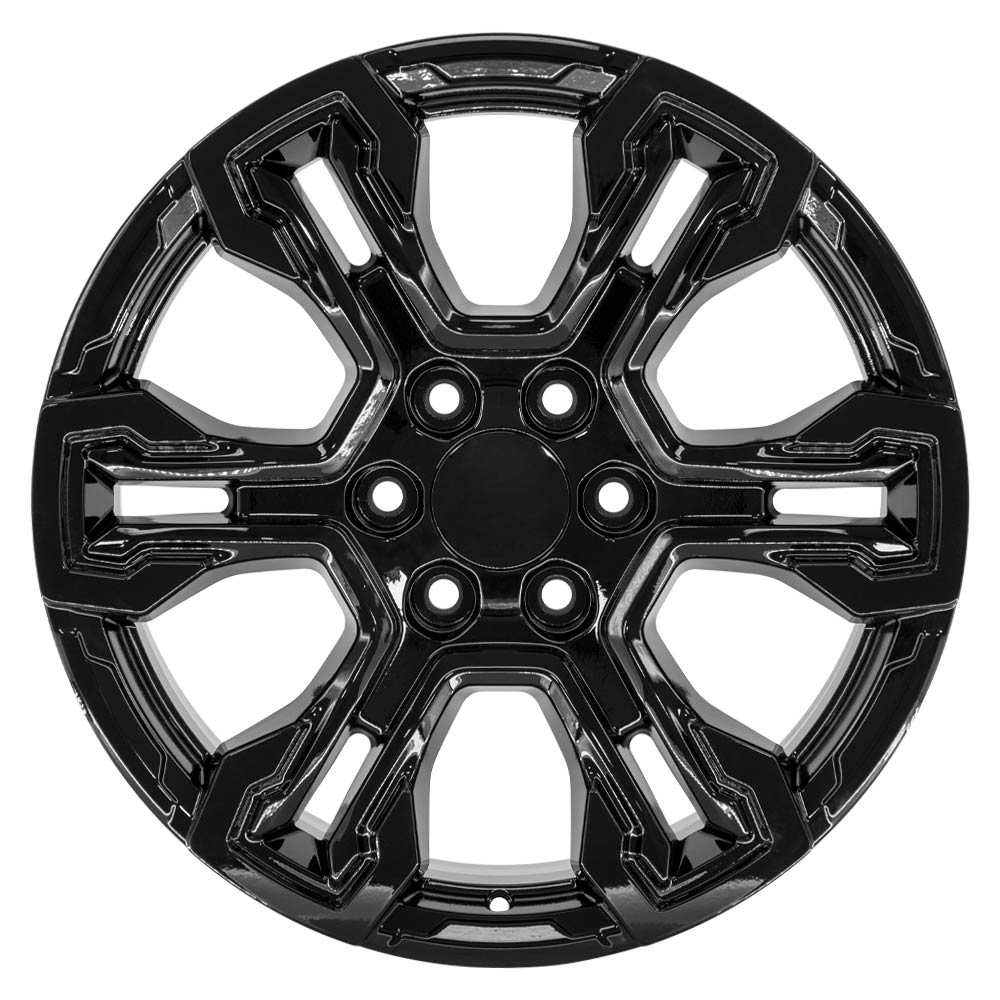 OE Wheels CV65-20090-6550-26B 20" Replica fits Chevrolet Silverado Gloss Black