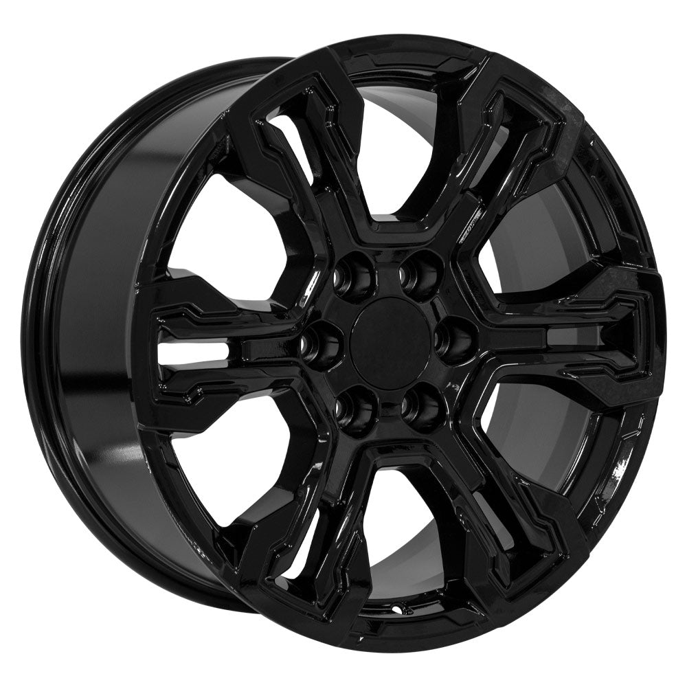 OE Wheels CV65-20090-6550-26B 20" Replica fits Chevrolet Silverado Gloss Black