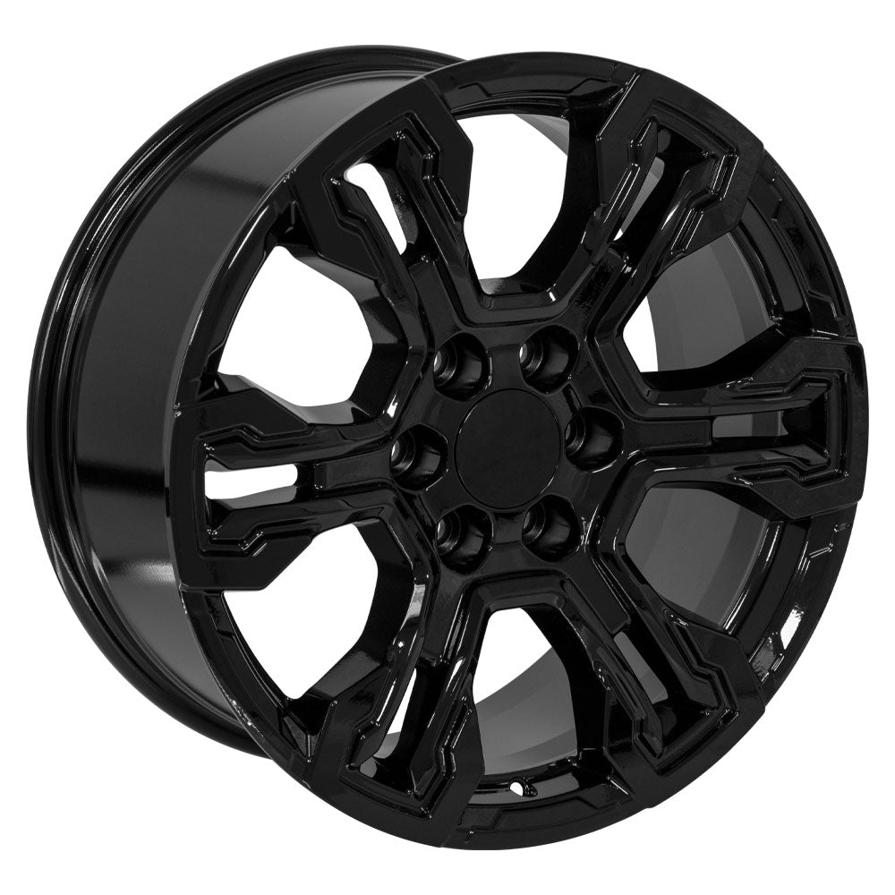 OE Wheels CV65-20090-6550-26B 20" Replica fits Chevrolet Silverado Gloss Black