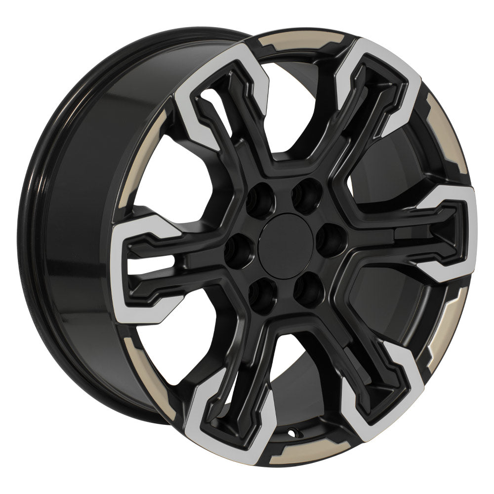 OE Wheels CV65-20090-6550-26MB12 20" Replica fits Chevrolet Silverado Black