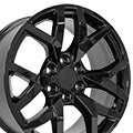 OE Wheels CV66-22090-6550-28B 22" Replica fits Chevrolet Suburban 1500 - Black