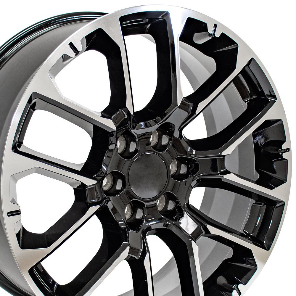 OE Wheels CV67-22090-6550-28MB 22" Replica fits Chevrolet Suburban 1500 Black