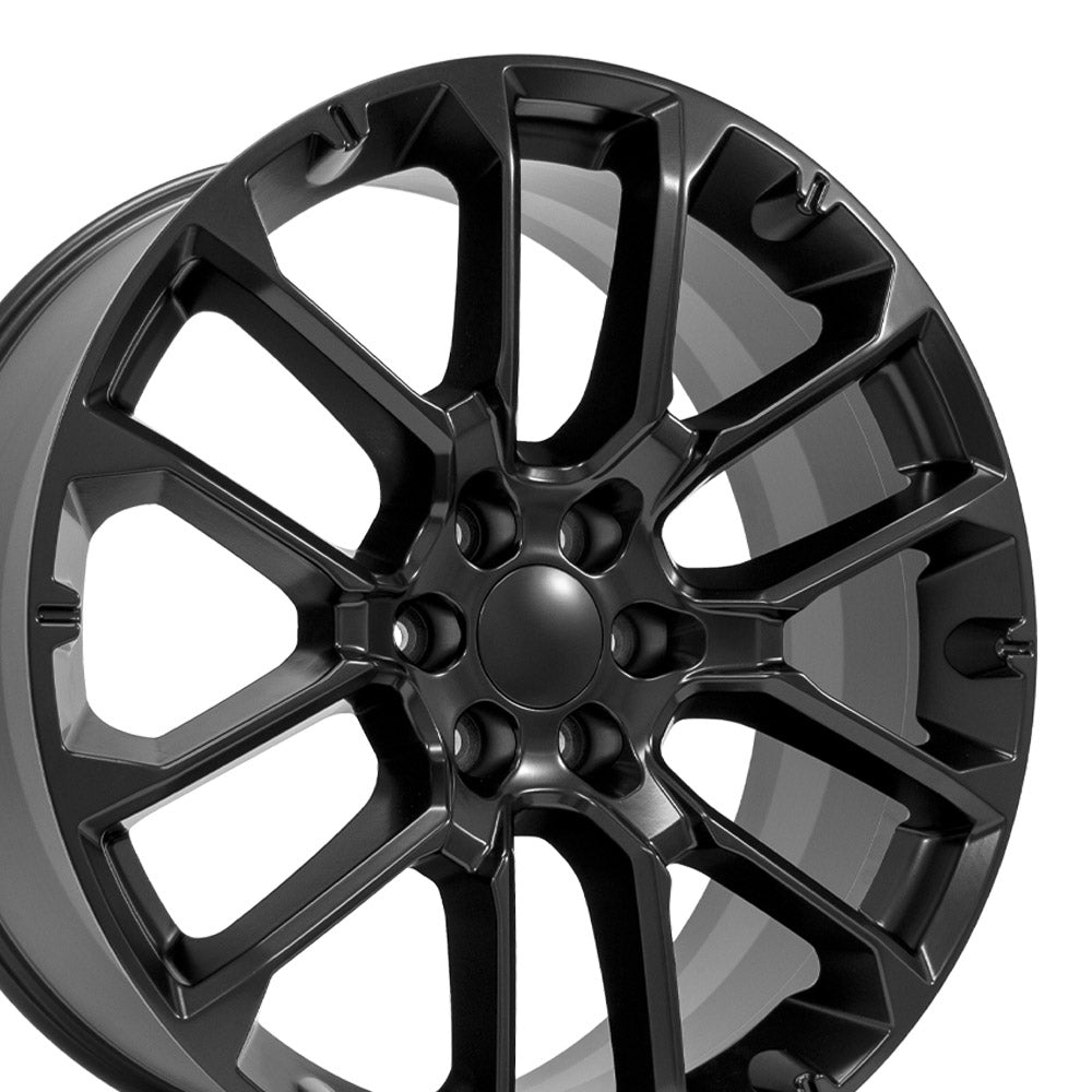 OE Wheels CV67-24100-6550-28B1 24" Replica fits Chevrolet Suburban 1500 Black