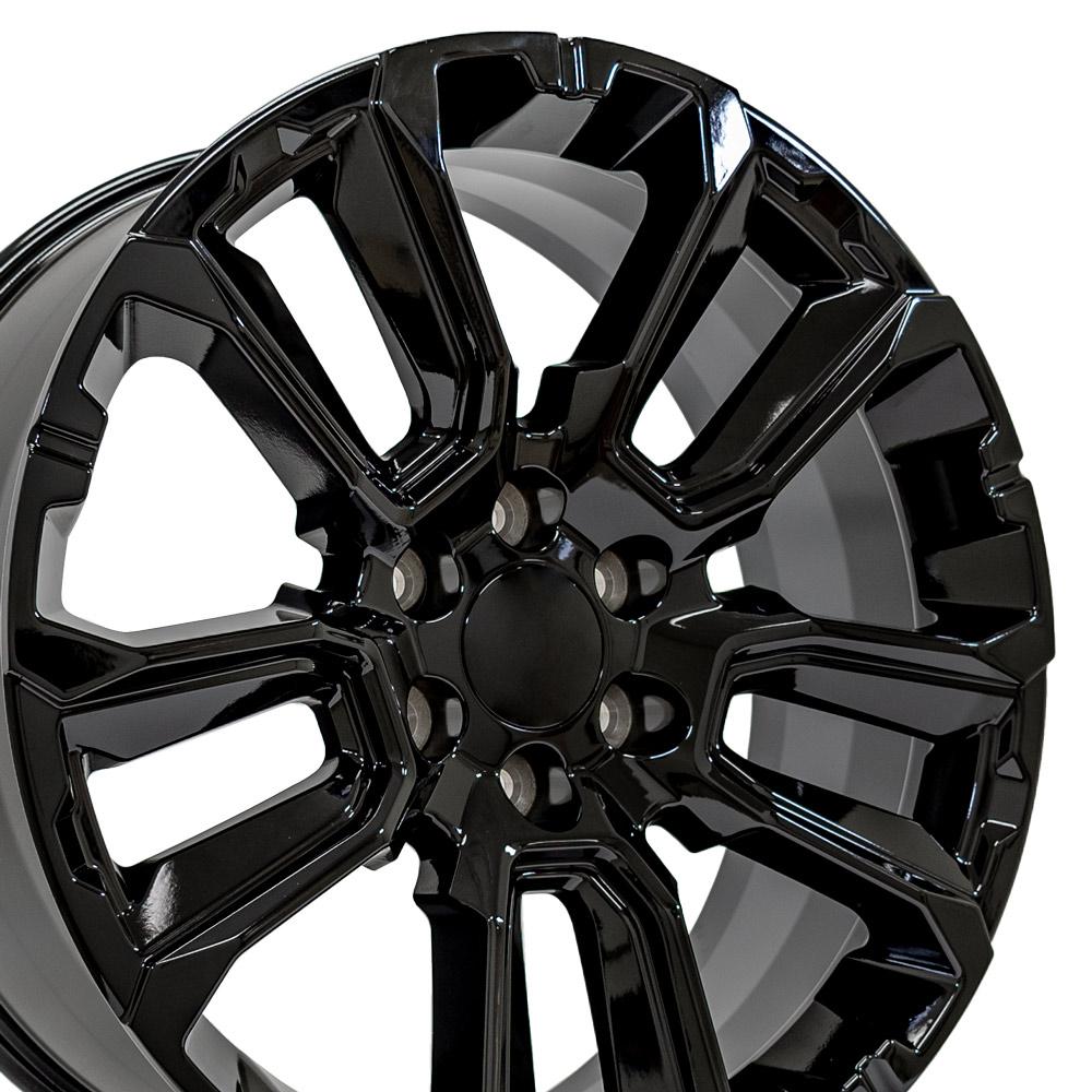 OE Wheels CV68-22090-6550-28B 22" Replica fits Chevrolet Suburban 1500 Black