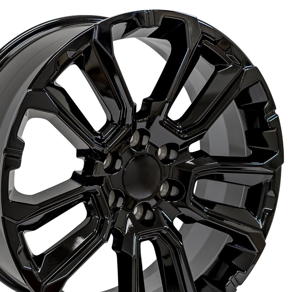 OE Wheels CV68-22090-6550-28B 22" Replica fits Chevrolet Suburban 1500 Black