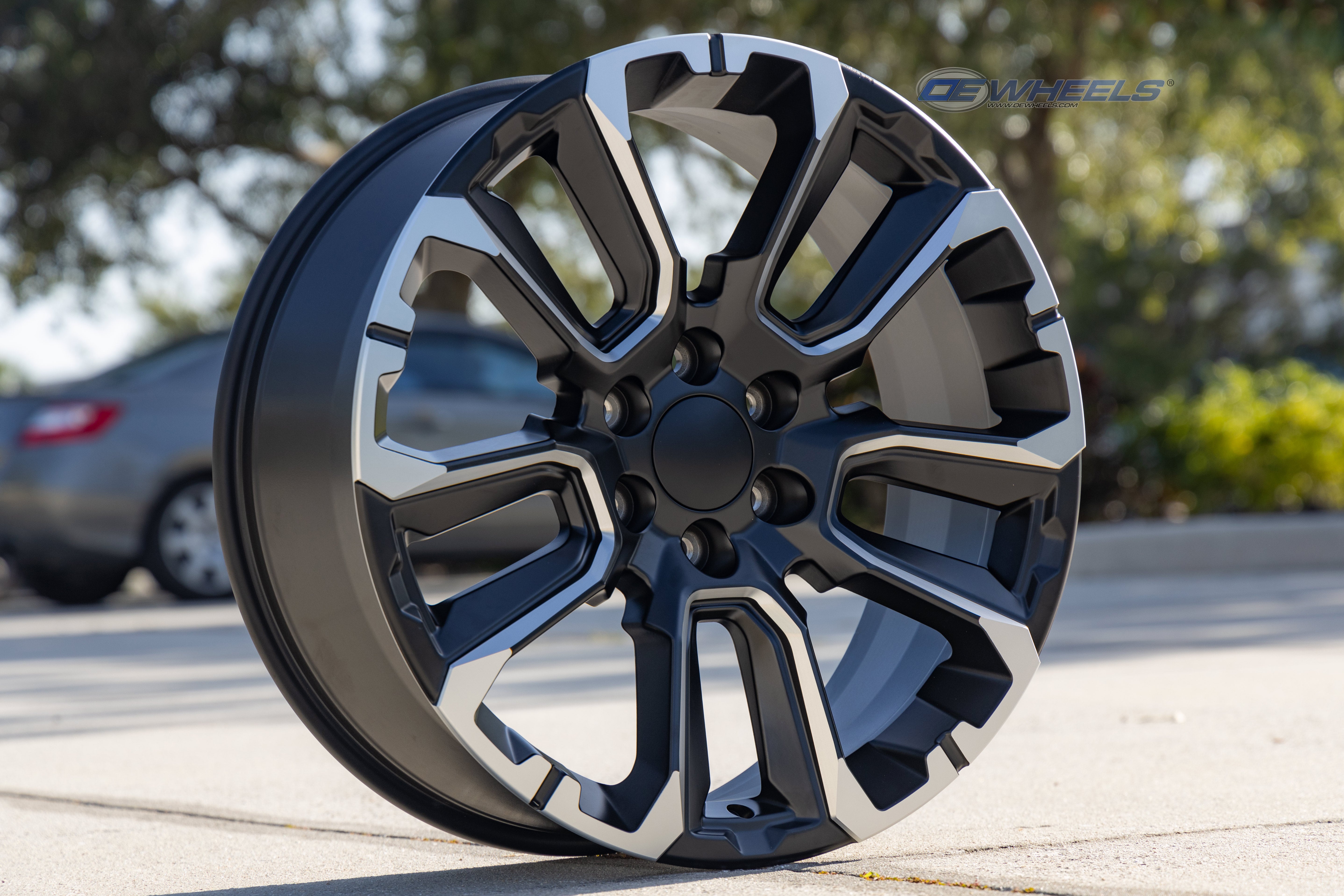 OE Wheels CV68-24100-6550-28B1M 24" Replica fits Chevrolet Suburban 1500 Black