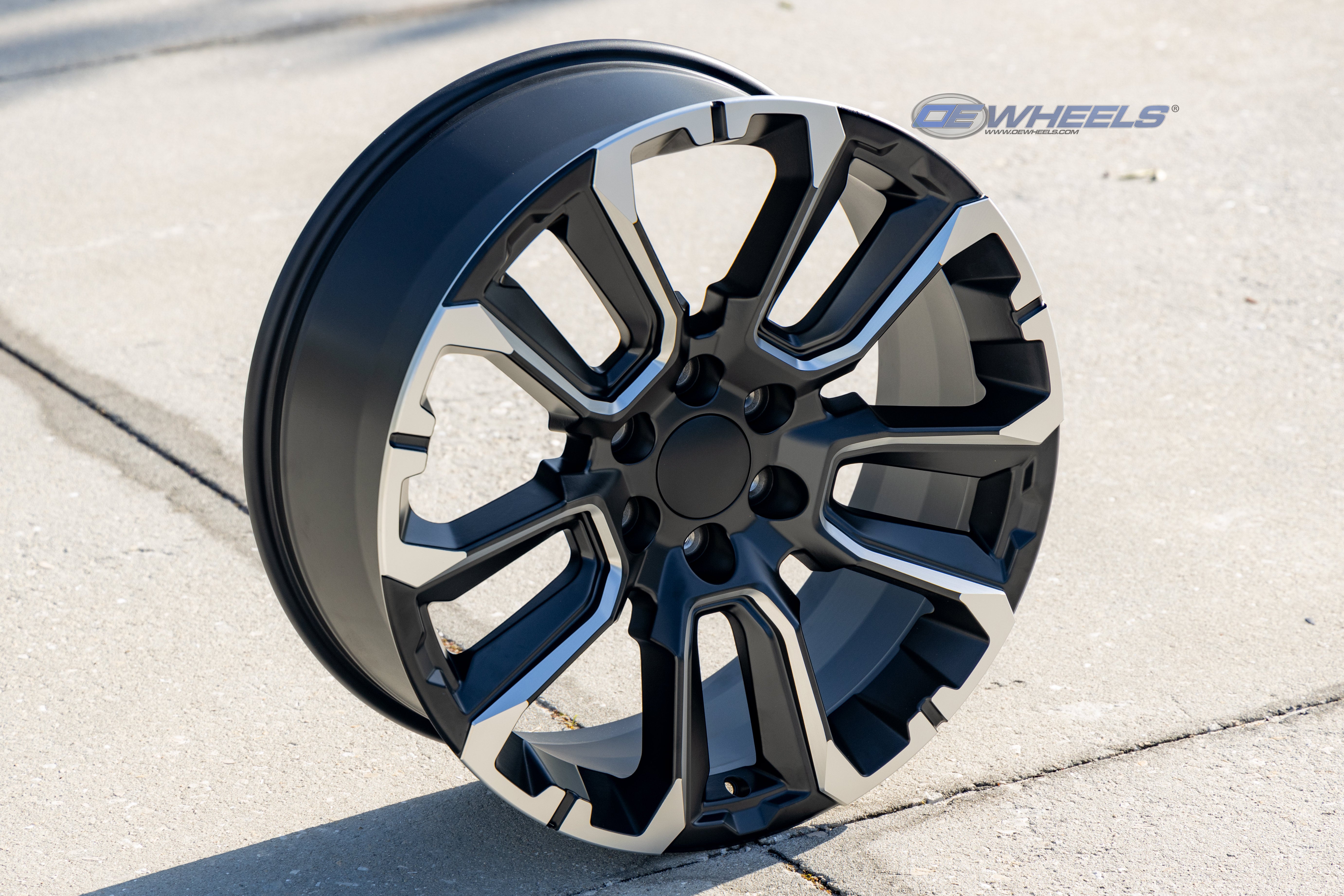 OE Wheels CV68-24100-6550-28B1M 24" Replica fits Chevrolet Suburban 1500 Black