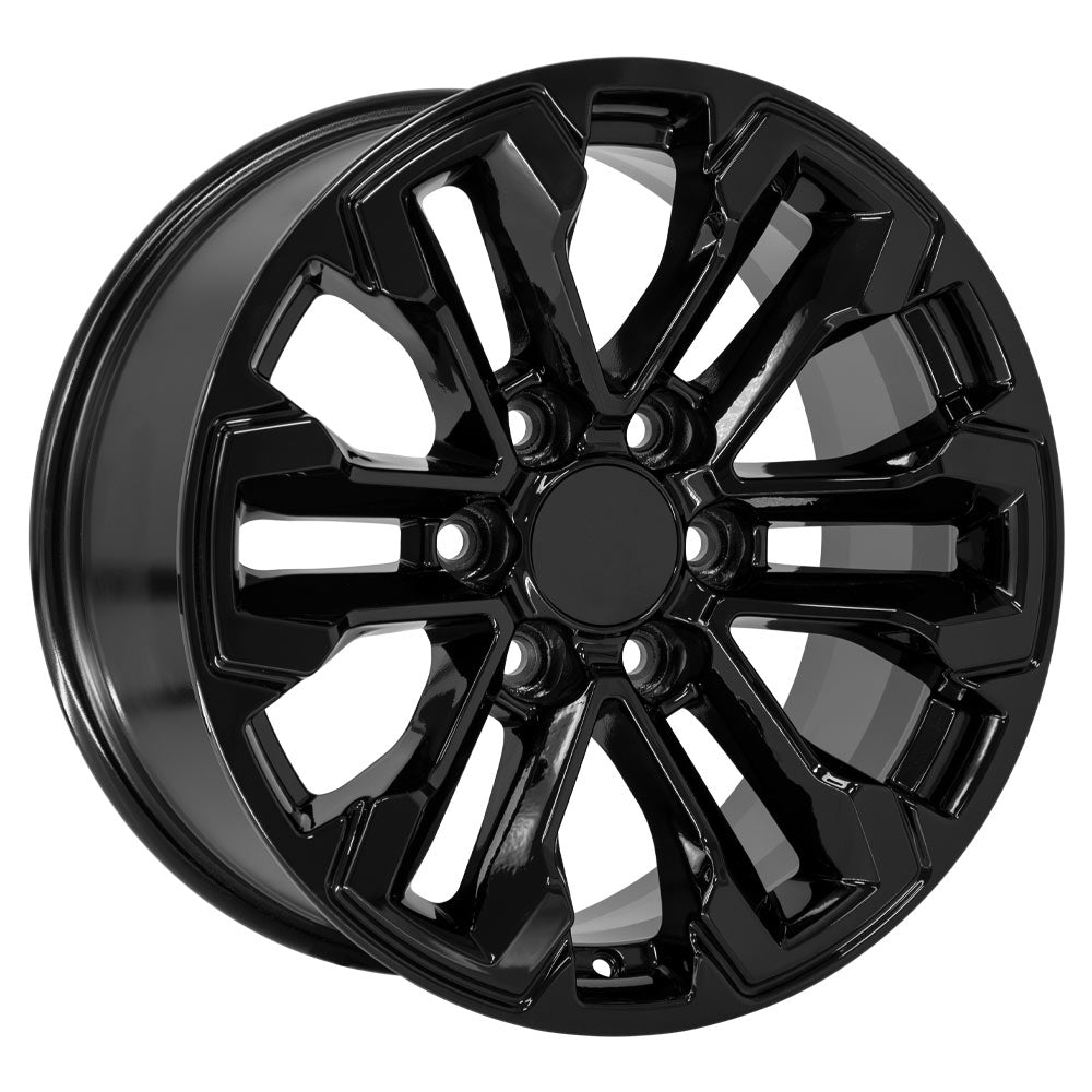 OE Wheels CV69-18085-6550-26B 18" Replica fits Chevrolet Silverado Gloss Black
