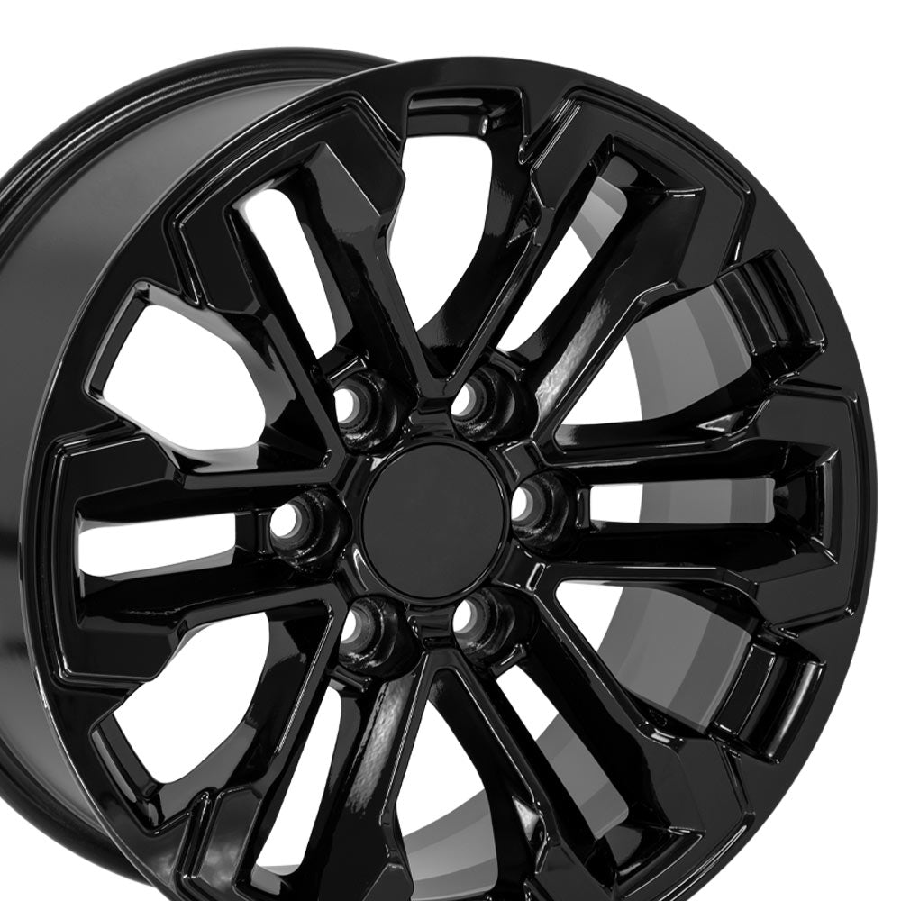 OE Wheels CV69-18085-6550-26B 18" Replica fits Chevrolet Silverado Gloss Black