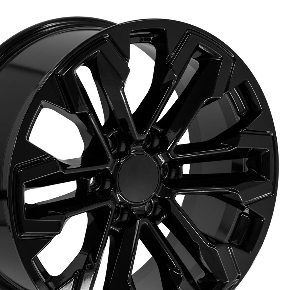 OE Wheels CV69-20090-6550-26B 20" Replica fits Chevrolet Silverado Gloss Black