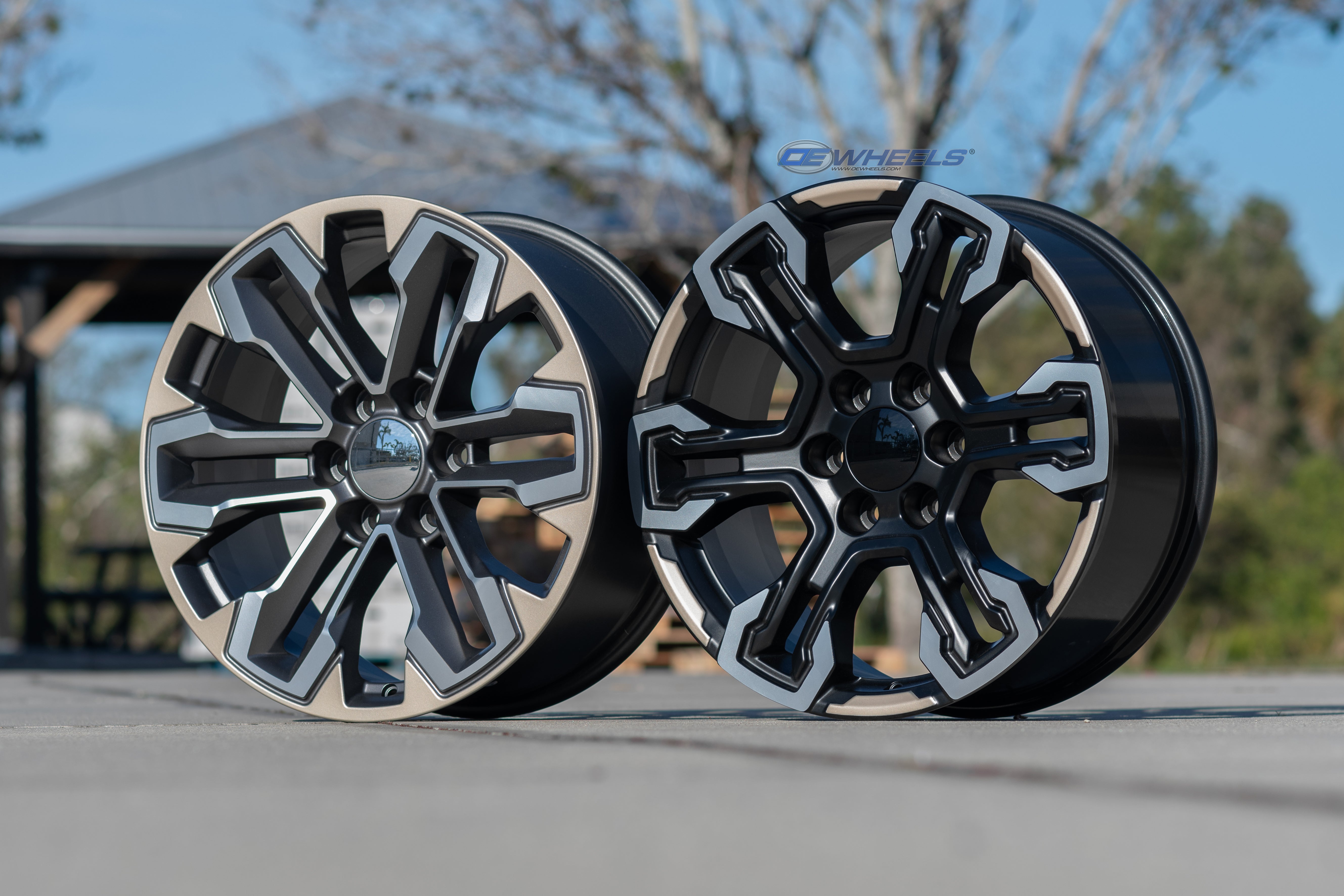 OE Wheels CV69-20090-6550-26MG1 20" Replica fits Chevrolet Silverado Gunmetal