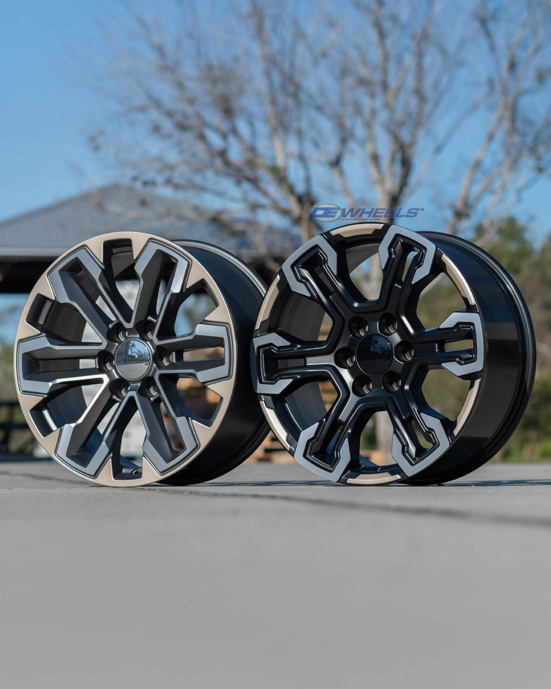 OE Wheels CV69-20090-6550-26MG1 20" Replica fits Chevrolet Silverado Gunmetal