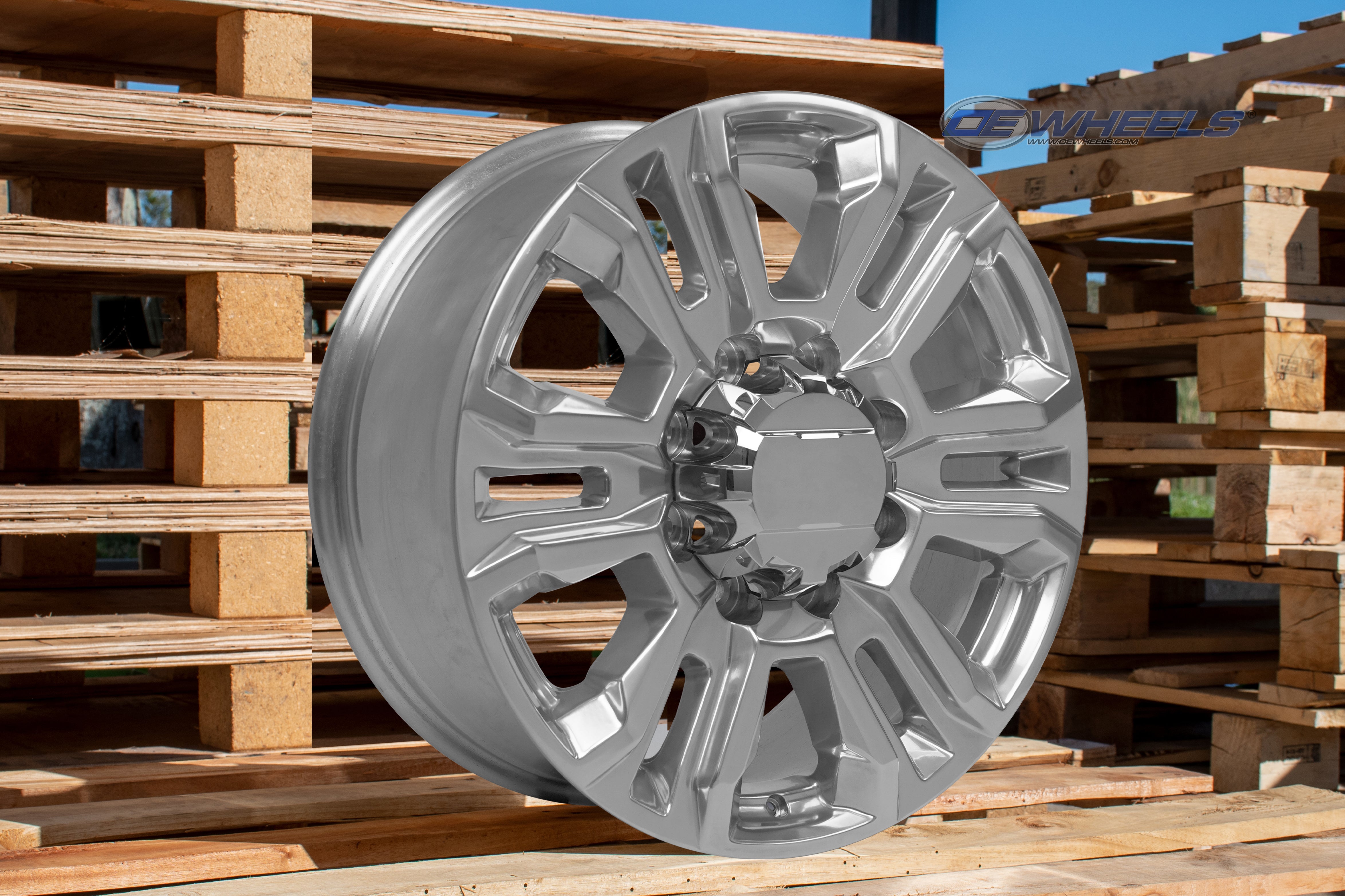 OE Wheels CV70A-20085-8650-12P 20" Replica fits GMC Sierra 2500 3500 Polished