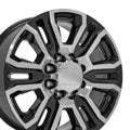 OE Wheels CV70A-20085-8650-12MB 20" Replica fits GMC Sierra 2500 3500 Black