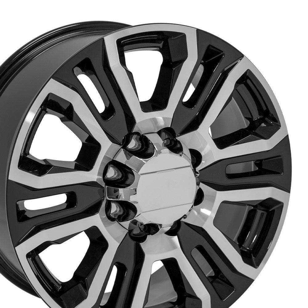 OE Wheels CV70A-20085-8650-12MB 20" Replica fits GMC Sierra 2500 3500 Black