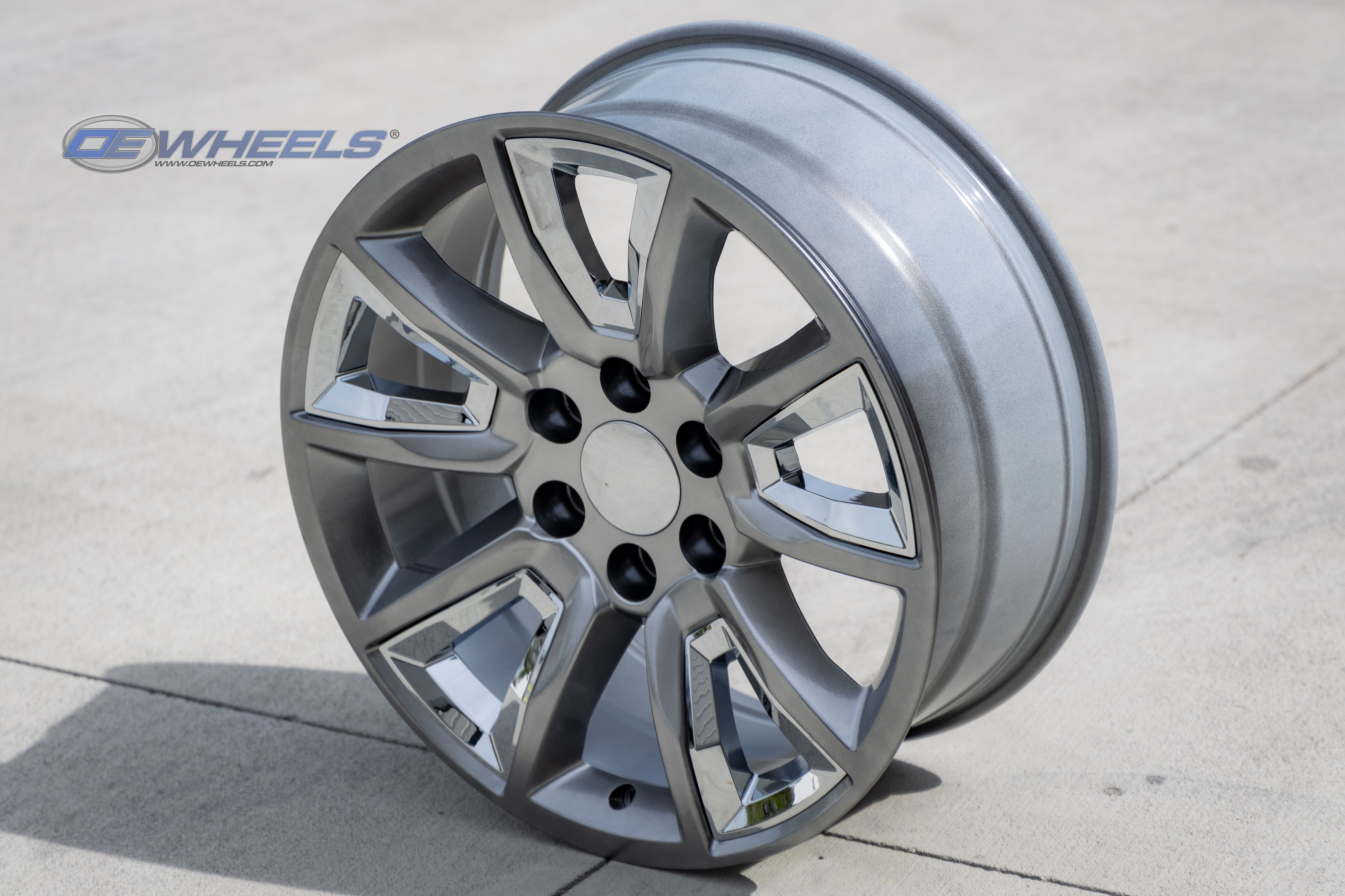 OE Wheels CV73-20085-6550-24HB-ic 20" Replica fits Chevrolet Tahoe 20x8.5 Hyper