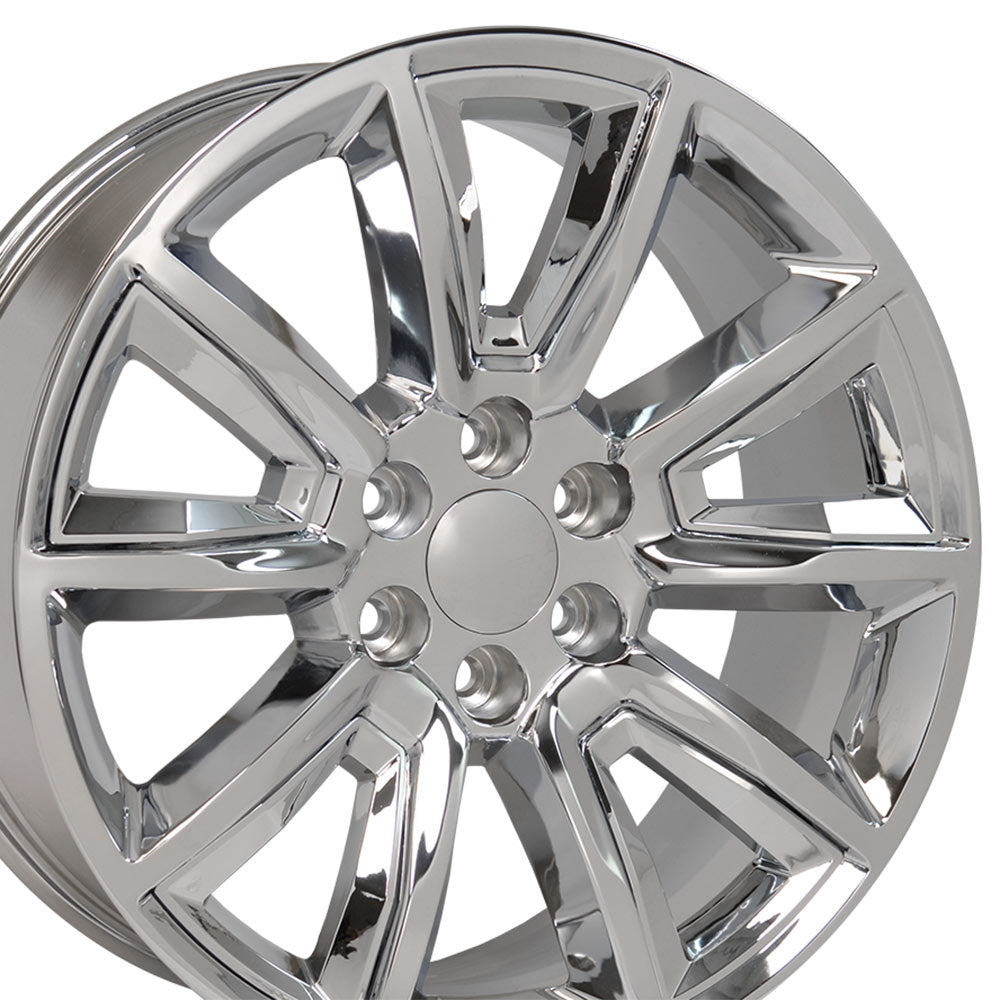 OE Wheels CV73-20085-6550-24C-ic 20" Replica fits Chevrolet Tahoe 20x8.5 Chrome