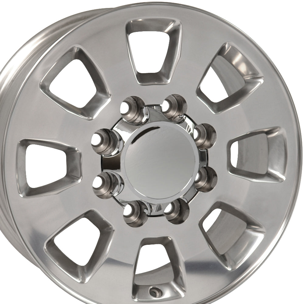 OE Wheels CV75A-18080-8650-12P 18" Replica CV75A fits GMC Sierra 18x8 Polished