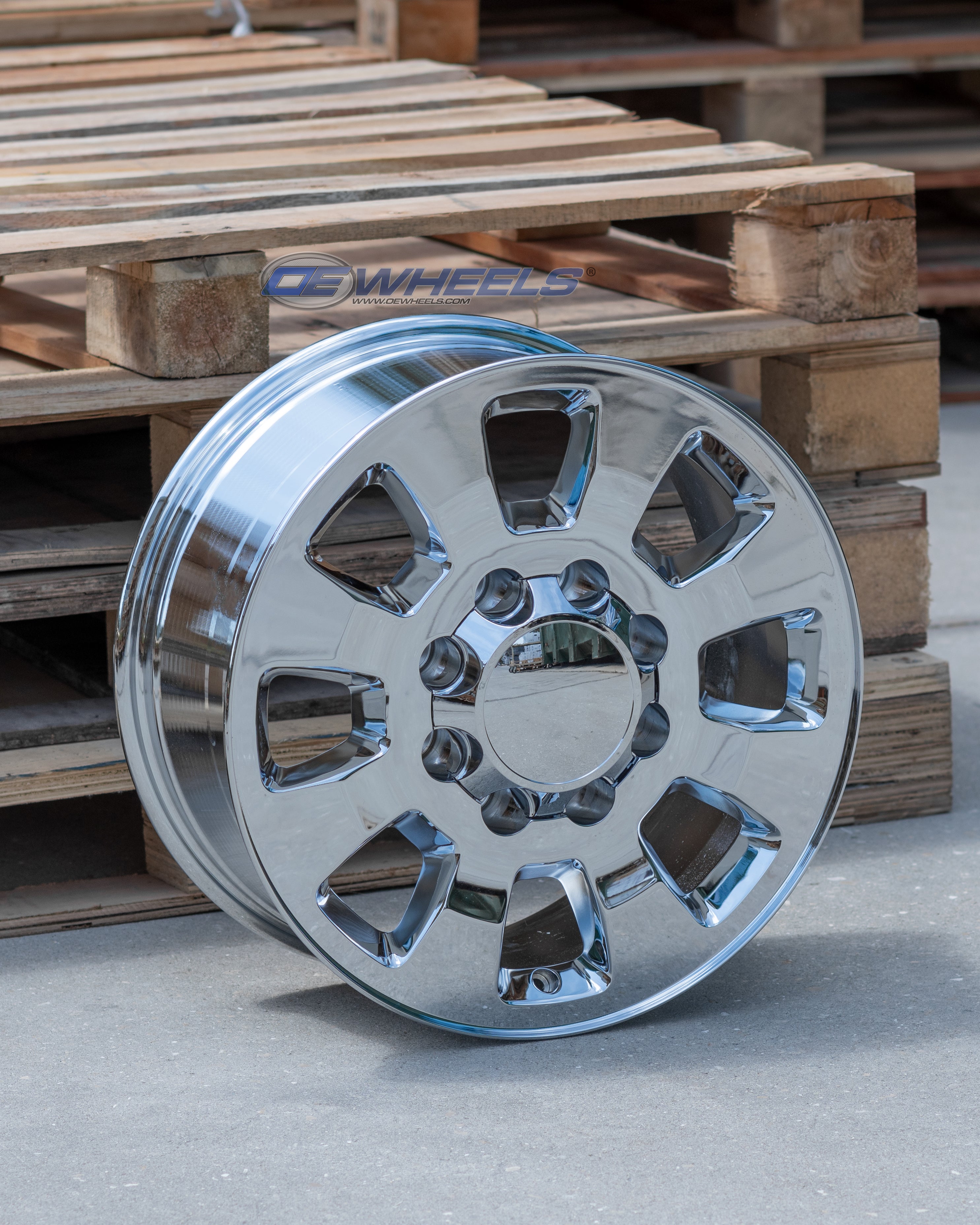 OE Wheels CV75A-18080-8650-12C 18" Replica CV75A fits GMC Sierra 18x8 Chrome