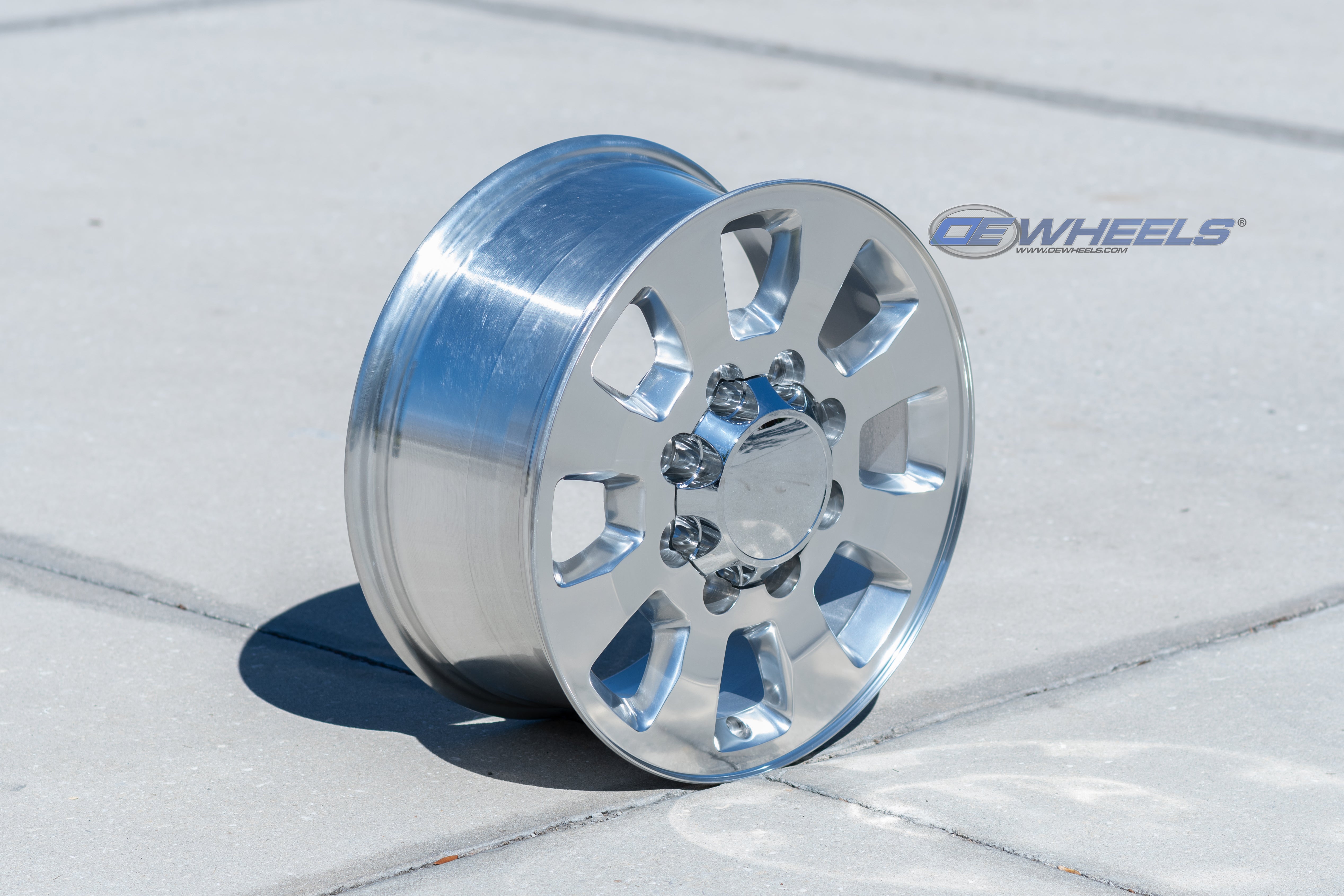 OE Wheels CV75A-18080-8650-12P 18" Replica CV75A fits GMC Sierra 18x8 Polished