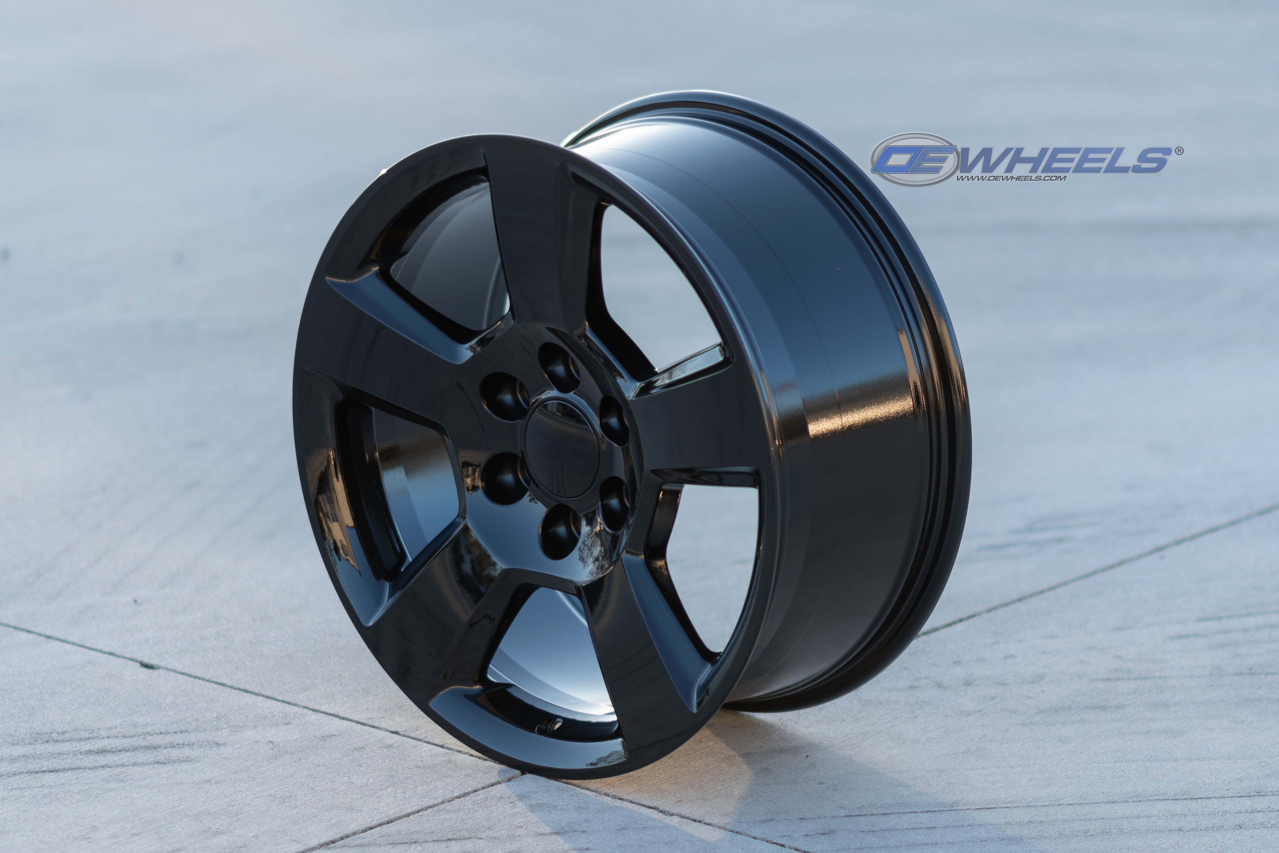 OE Wheels CV76-20090-6550-27B 20" Replica CV76 fits Chevrolet Tahoe 20x9 Black