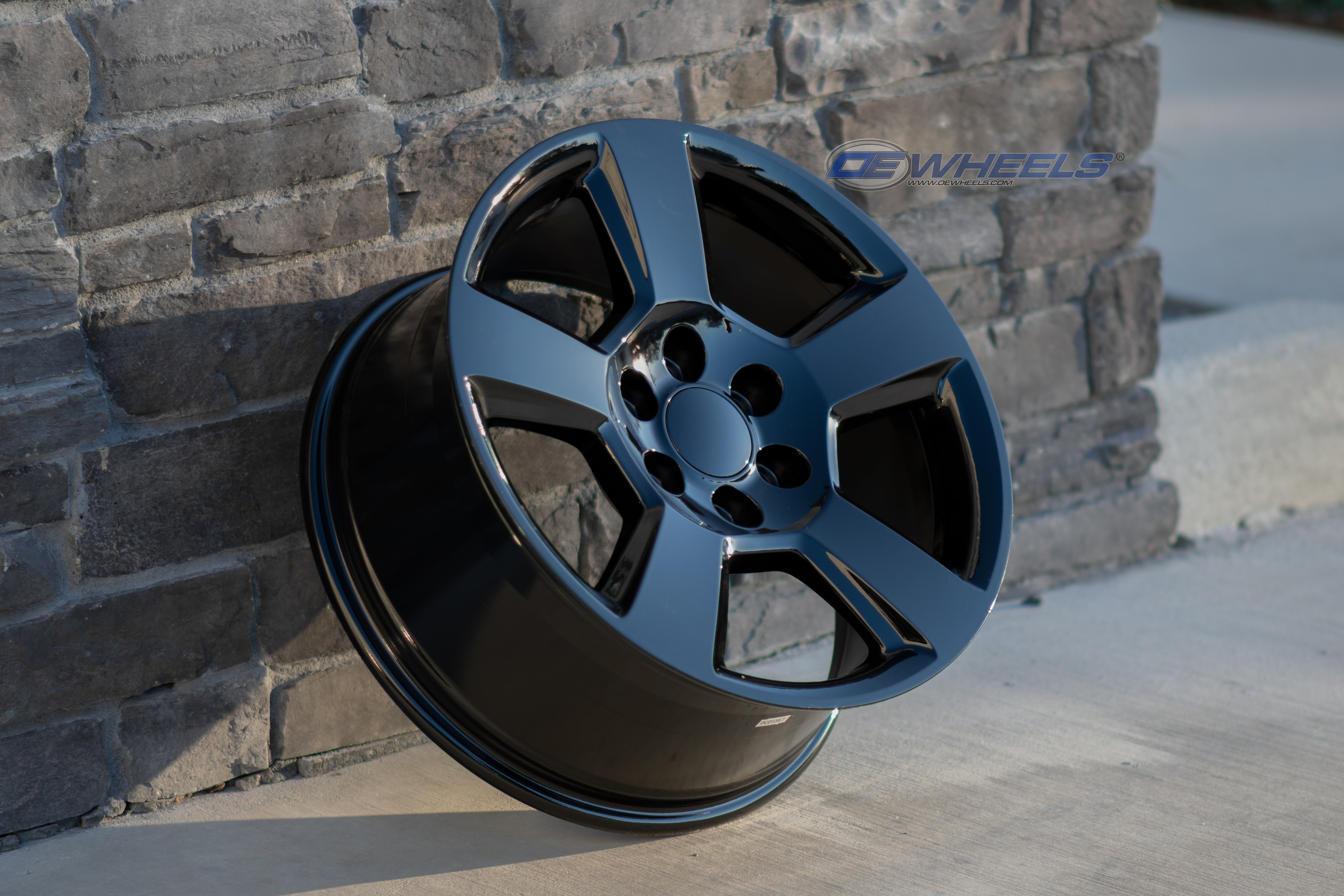OE Wheels CV76-20090-6550-27B 20" Replica CV76 fits Chevrolet Tahoe 20x9 Black