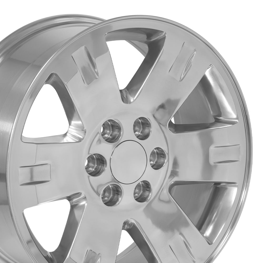 OE Wheels CV81-20085-6550-31P 20" Replica CV81 fits GMC Yukon 20x8.5 Polished