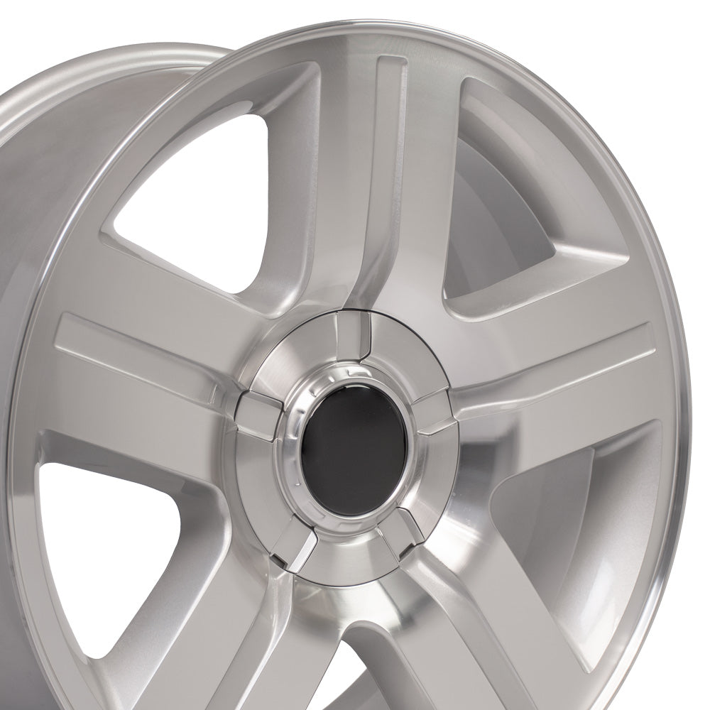 OE Wheels CV84-20085-6550-31MS 20" Replica fits Chevrolet Silverado Silver