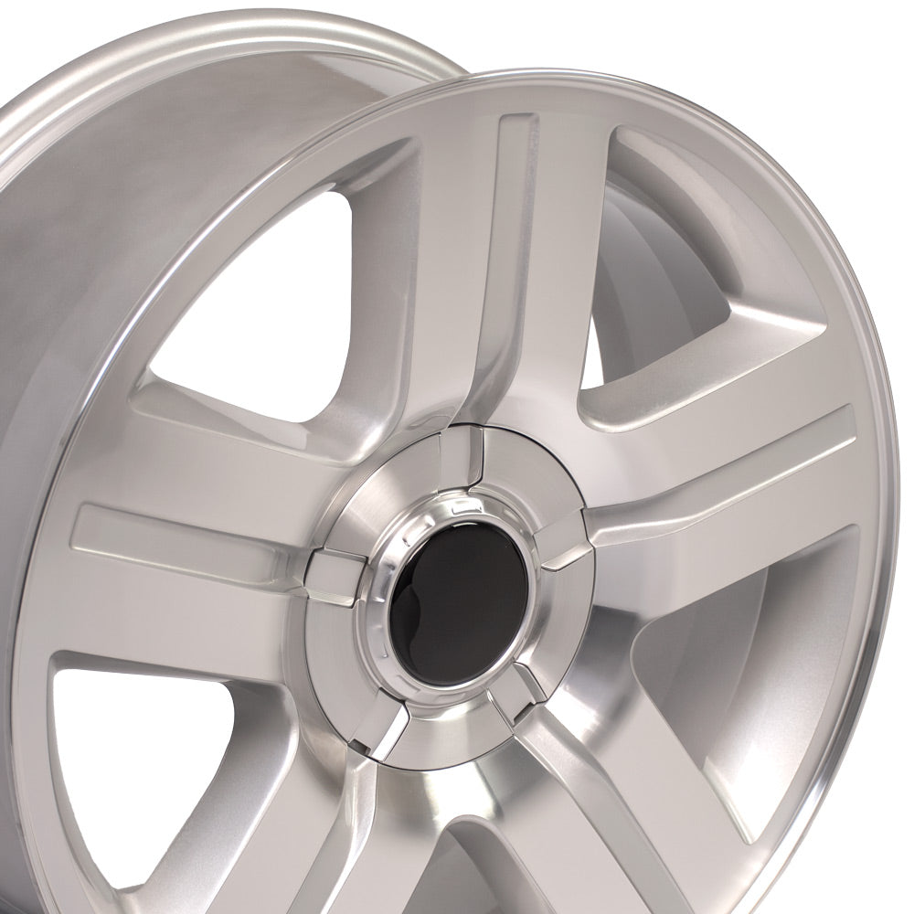 OE Wheels CV84-22090-6550-31MS 22" Replica fits Chevrolet Silverado Machined