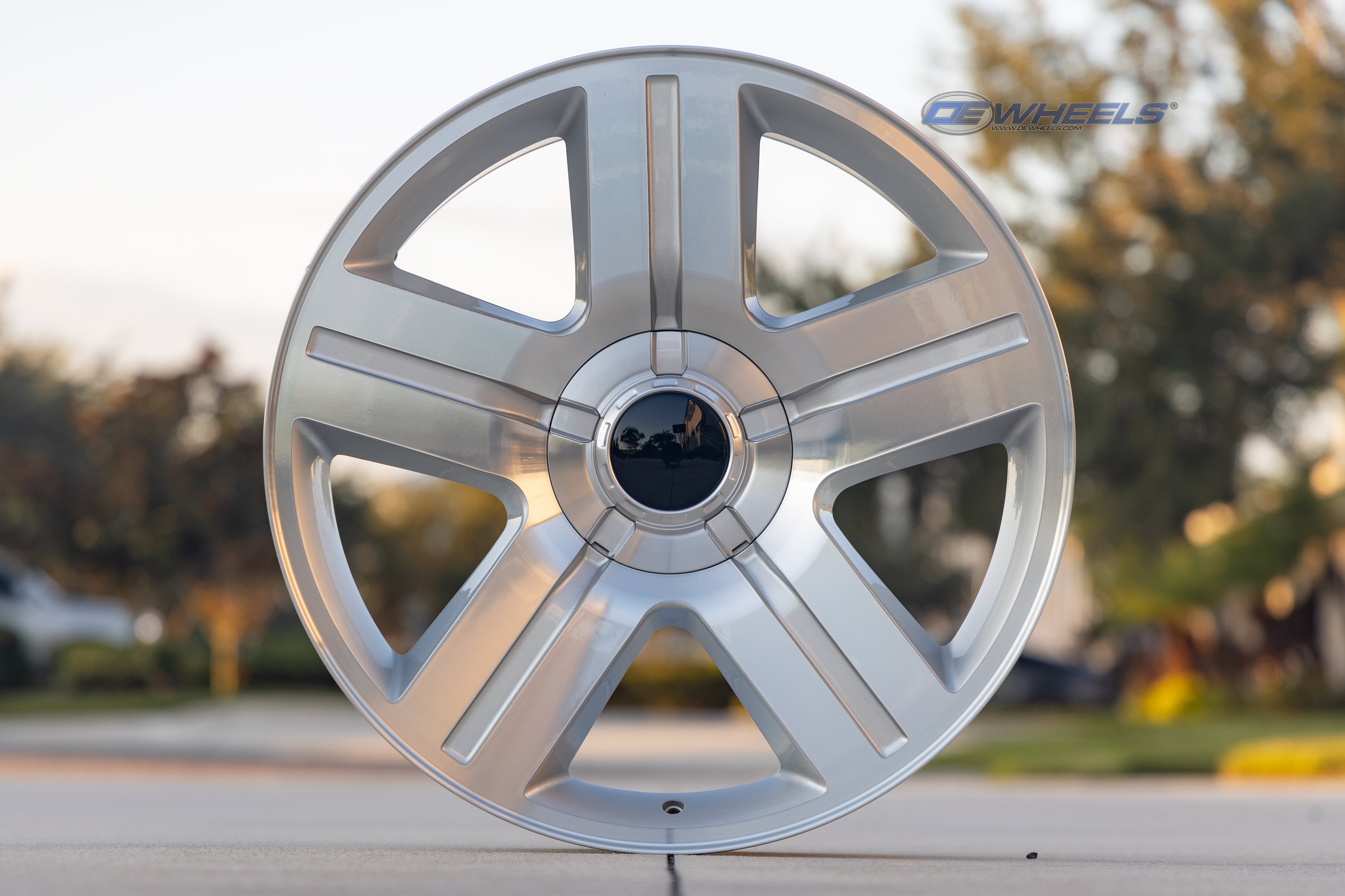 OE Wheels CV84-20085-6550-31MS 20" Replica fits Chevrolet Silverado Silver