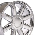 OE Wheels CV85-20085-6550-31C 20" Replica CV85 fits GMC Sierra 20x8.5 Chrome