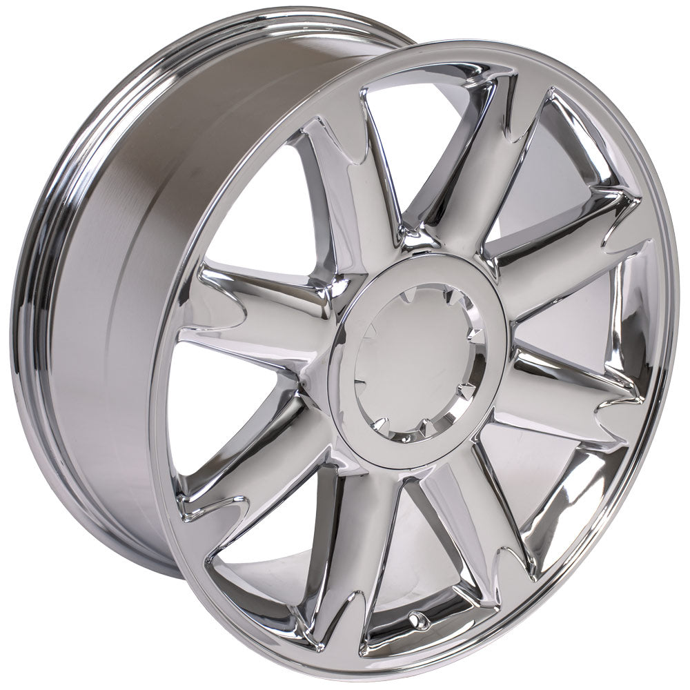 OE Wheels CV85-20085-6550-31C 20" Replica CV85 fits GMC Sierra 20x8.5 Chrome