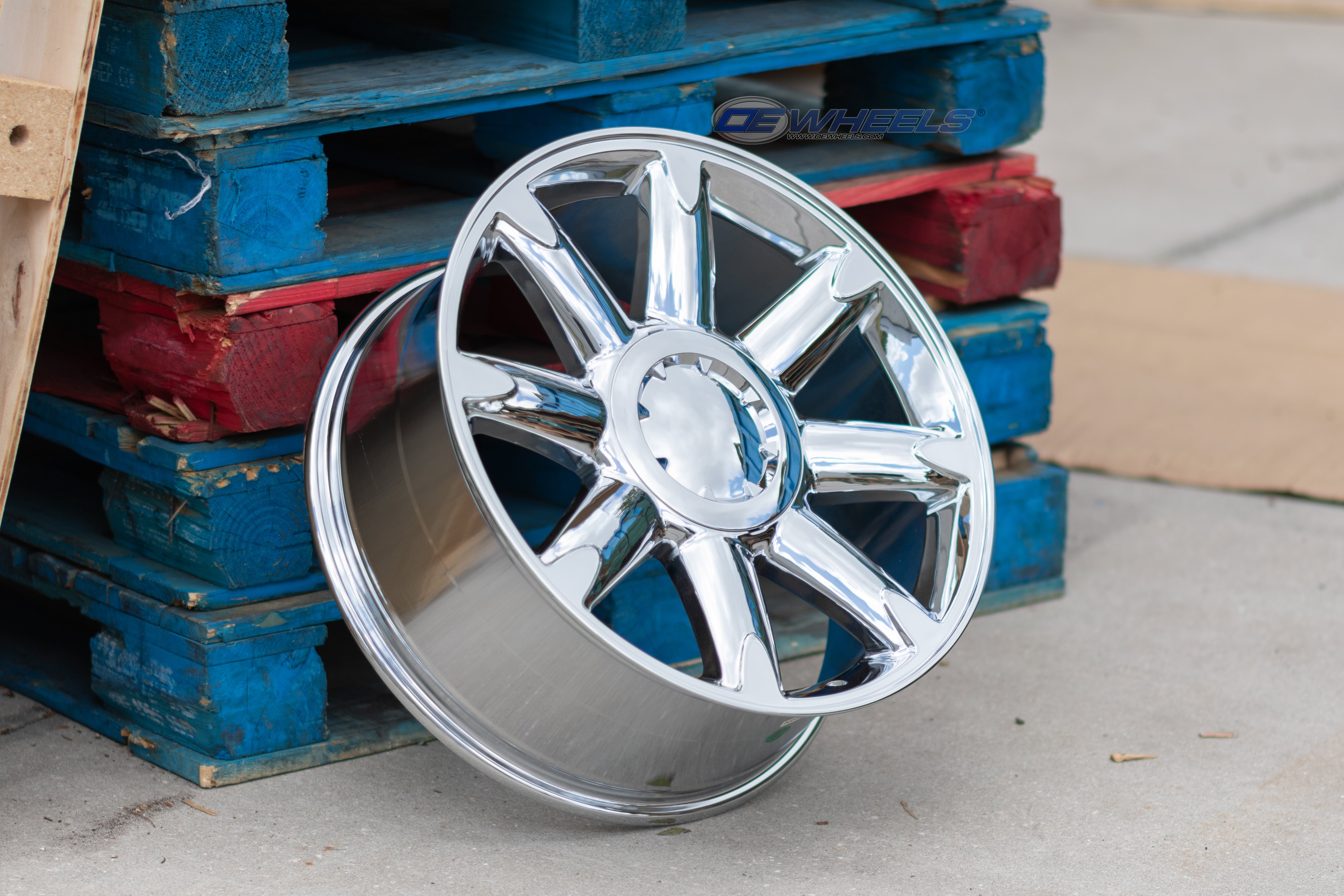 OE Wheels CV85-20085-6550-31C 20" Replica CV85 fits GMC Sierra 20x8.5 Chrome