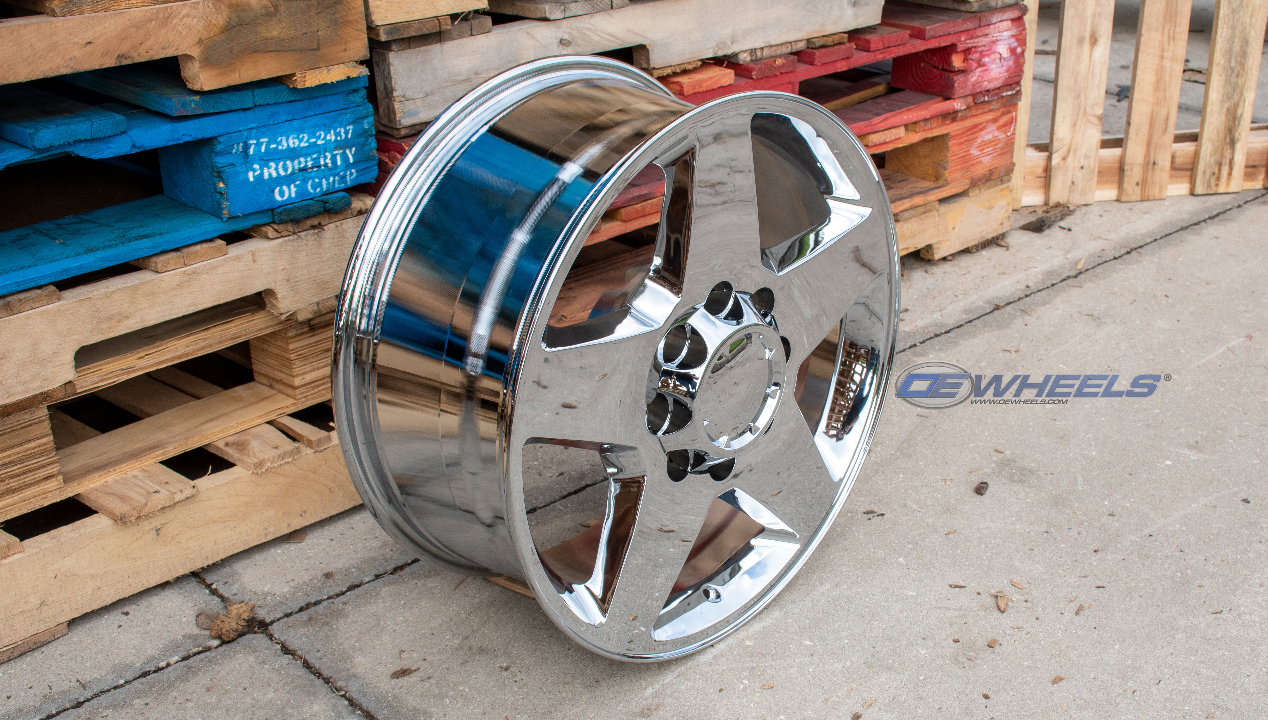 OE Wheels CV91A-20085-8650-12C 20" Replica CV91A fits 8 Lug Chevrolet Chrome