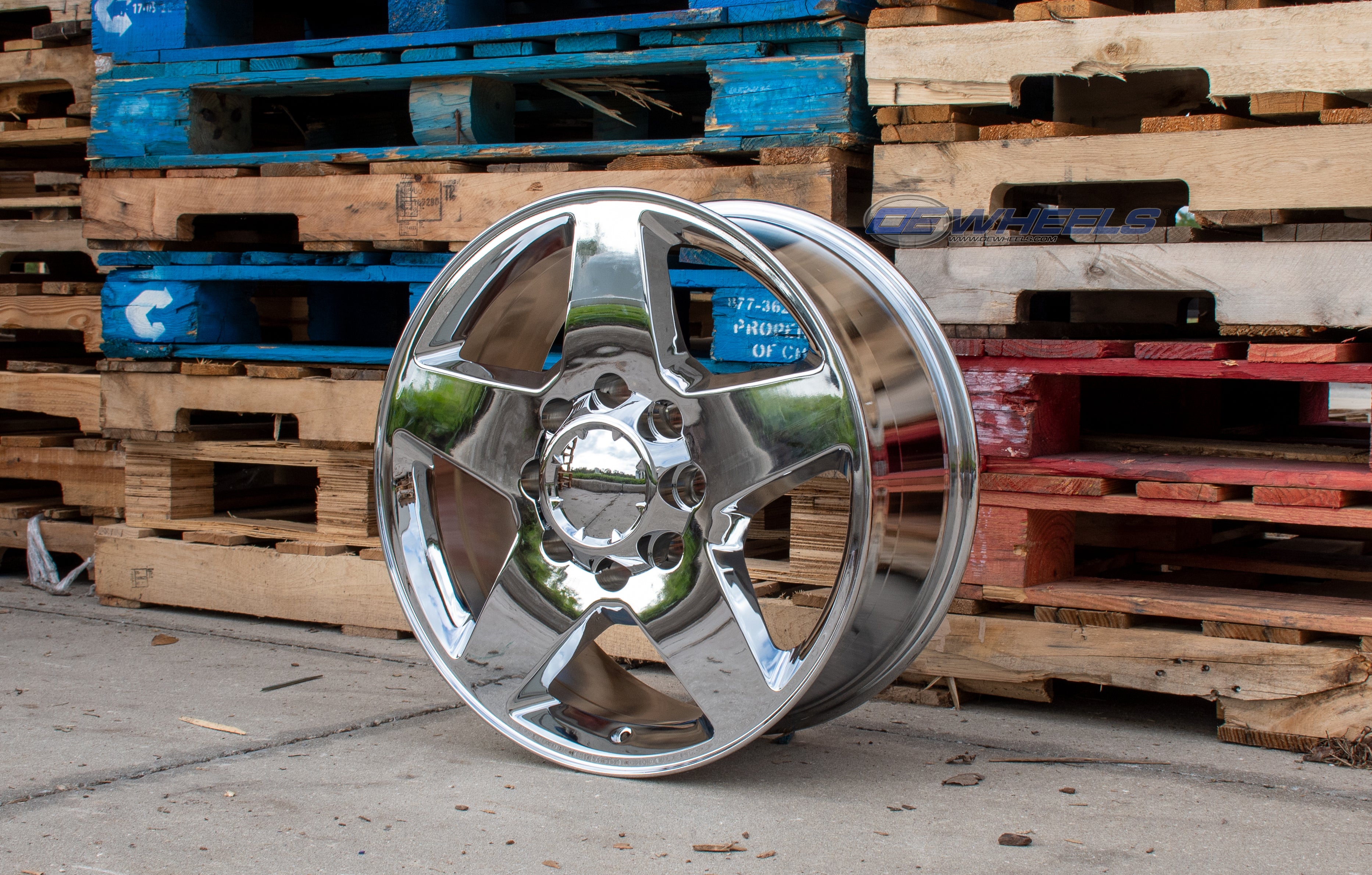 OE Wheels CV91A-20085-8650-12C 20" Replica CV91A fits 8 Lug Chevrolet Chrome