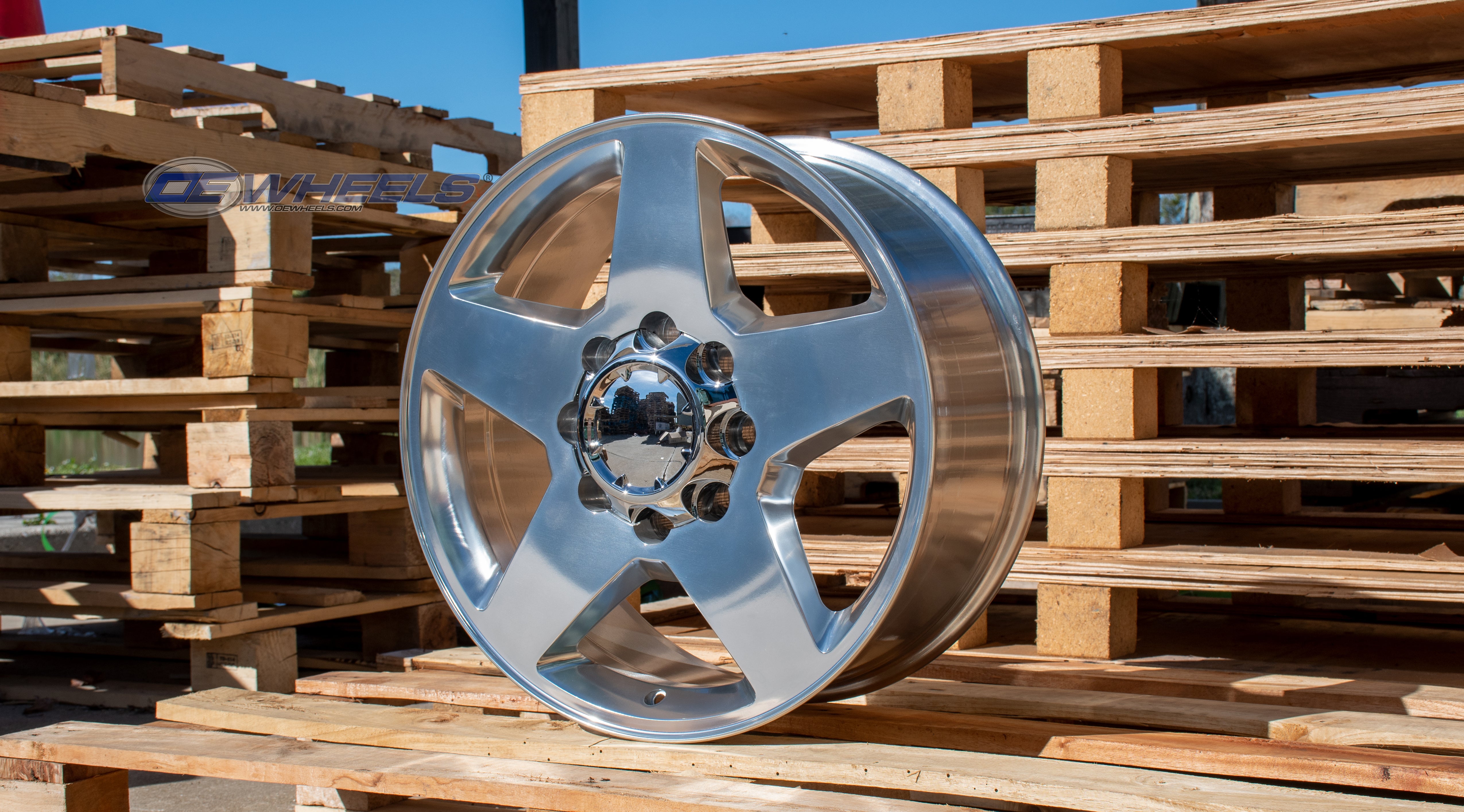 OE Wheels CV91A-20085-8650-12P 20" Replica CV91A fits 8 Lug Chevrolet Polished