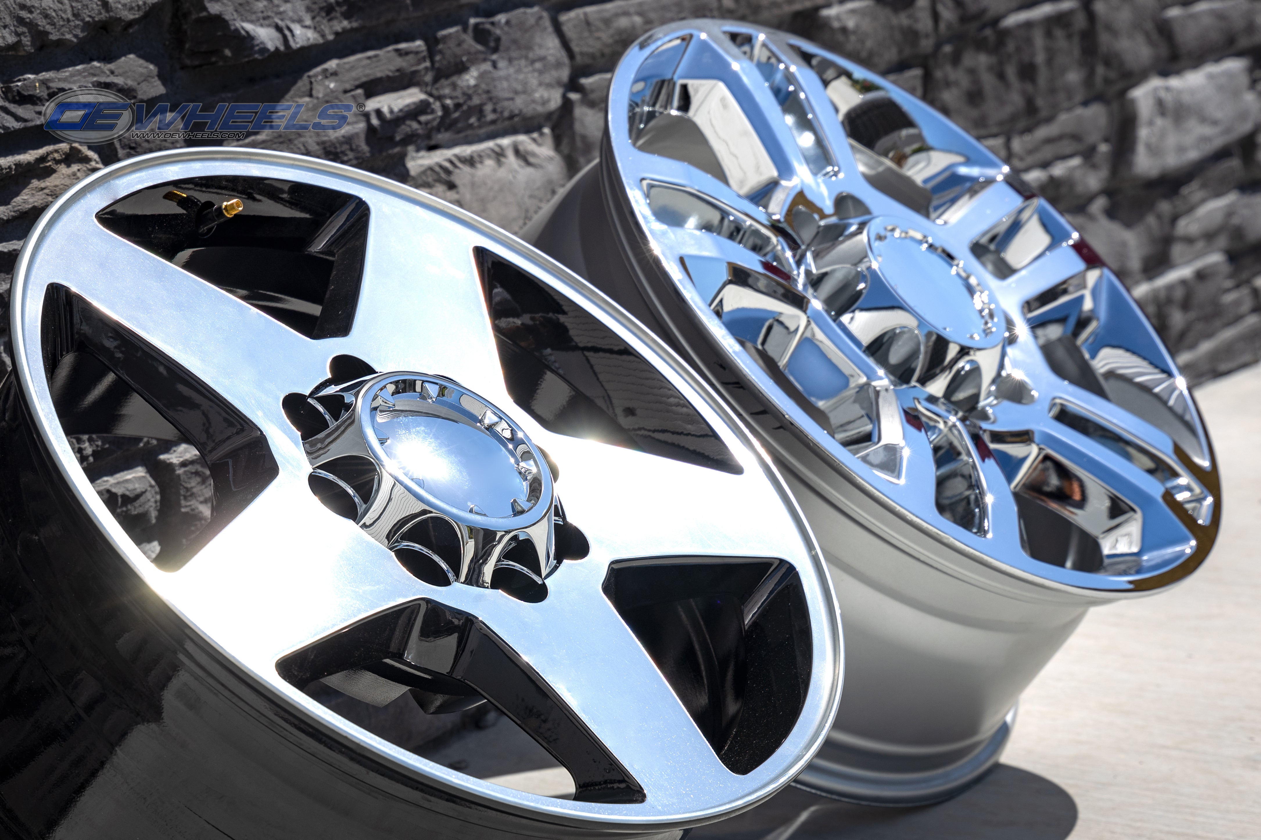 OE Wheels CV91A-20085-8650-12MB 20" Replica CV91A fits 8 Lug Chevrolet Machined