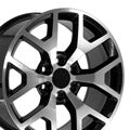 OE Wheels CV92-20090-6550-27MB 20" Replica CV92 fits GMC Sierra 20x9 Machined