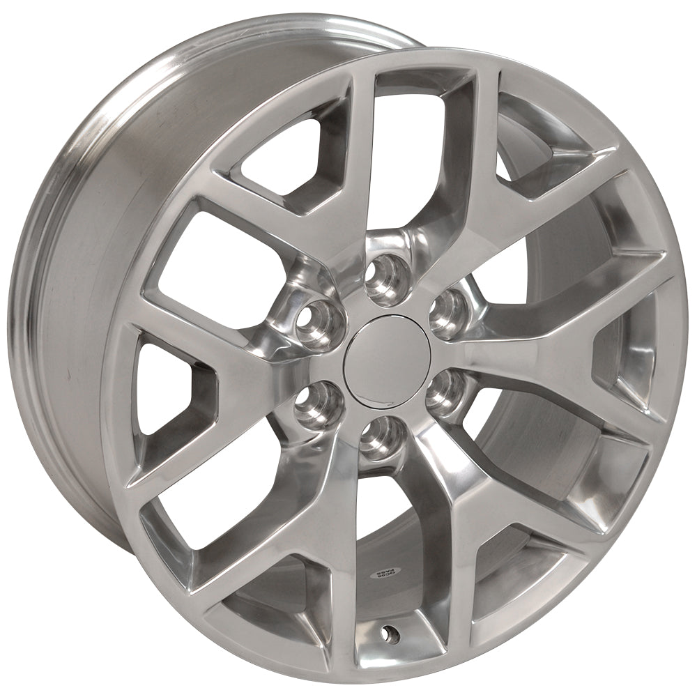 OE Wheels CV92-20090-6550-27P 20" Replica CV92 fits GMC Sierra 20x9 Polished