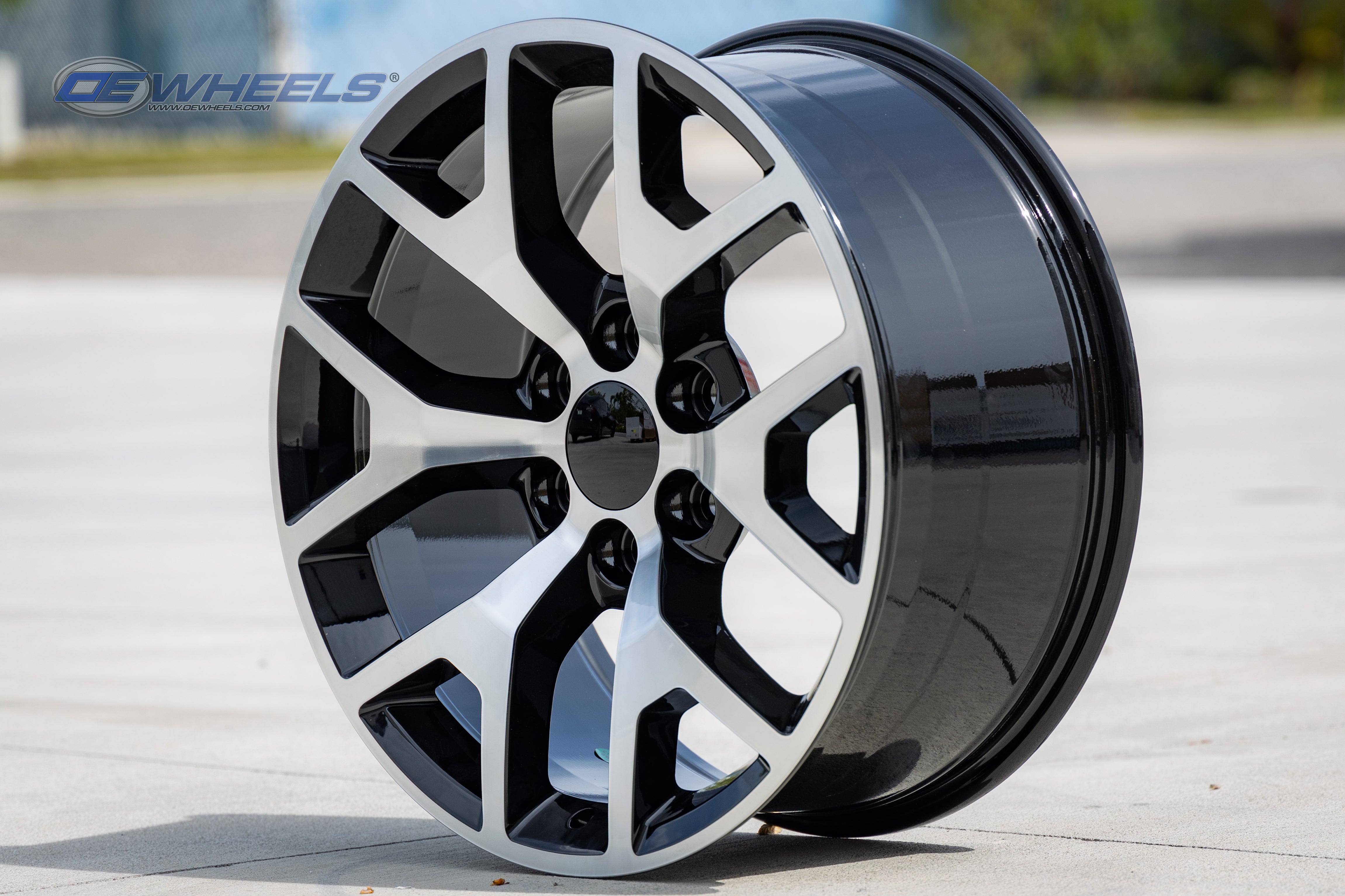 OE Wheels CV92-20090-6550-27MB 20" Replica CV92 fits GMC Sierra 20x9 Machined