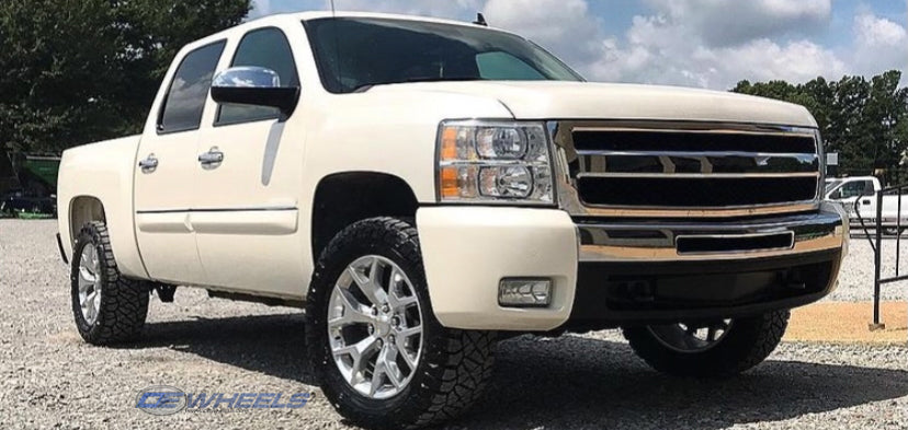 OE Wheels CV92-20090-6550-27P 20" Replica CV92 fits GMC Sierra 20x9 Polished