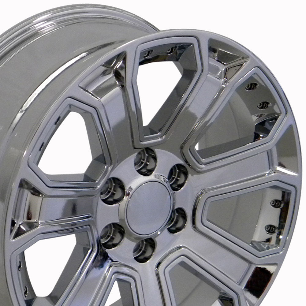 OE Wheels CV93B-22090-6550-24HB-ic 22" Replica fits Chevy Silverado Hyper Black
