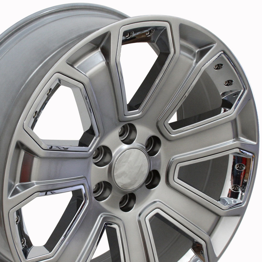 OE Wheels CV93-20085-6550-31HB-ic 20" Replica fits Chevrolet Silverado Hyper