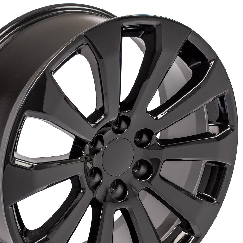 OE Wheels CV95-22090-6550-28B 22" Replica fits Chevrolet Silverado 22x9 Black