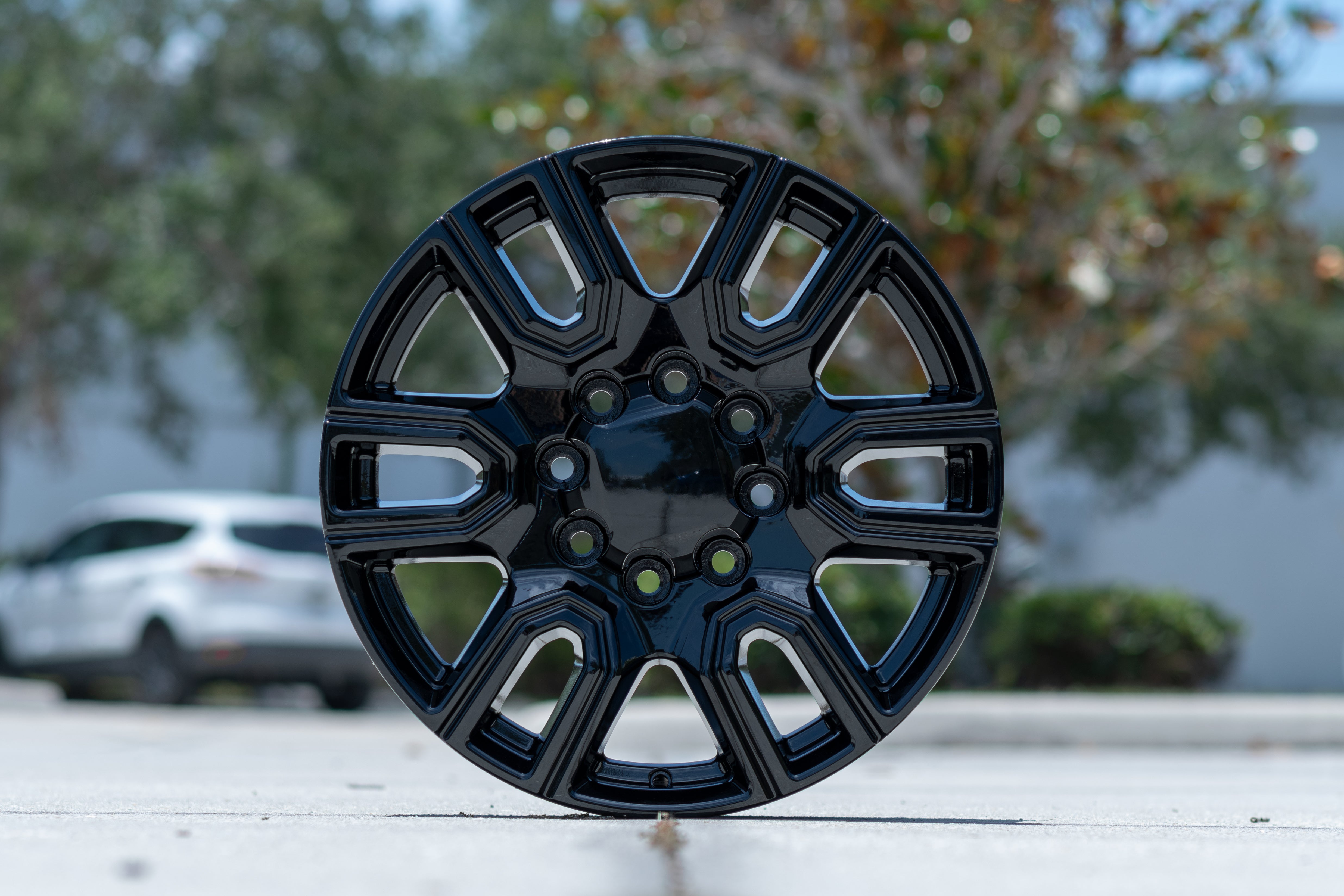 OE Wheels CV96B-20085-8180-47B 20" Replica fits GMC Sierra 2500/3500 Black