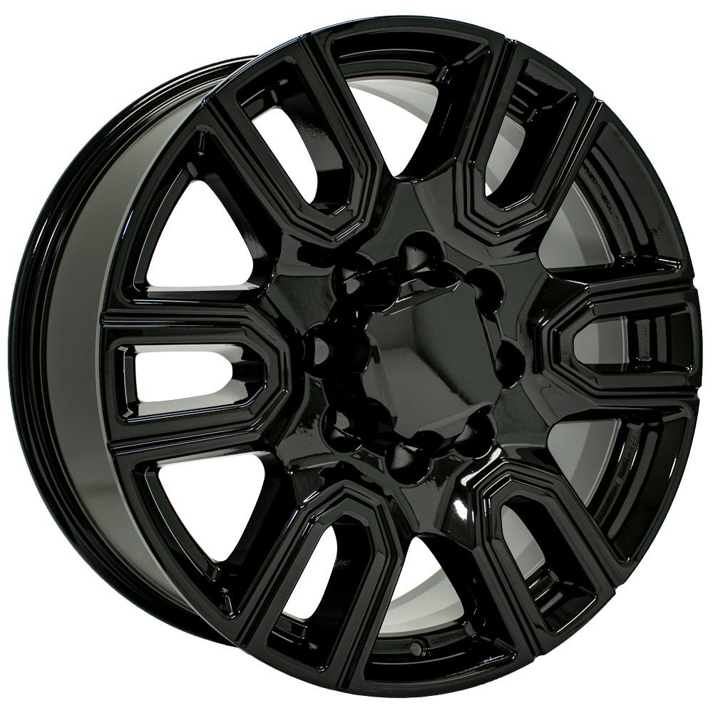 OE Wheels CV96B-20085-8180-47B 20" Replica fits GMC Sierra 2500/3500 Black