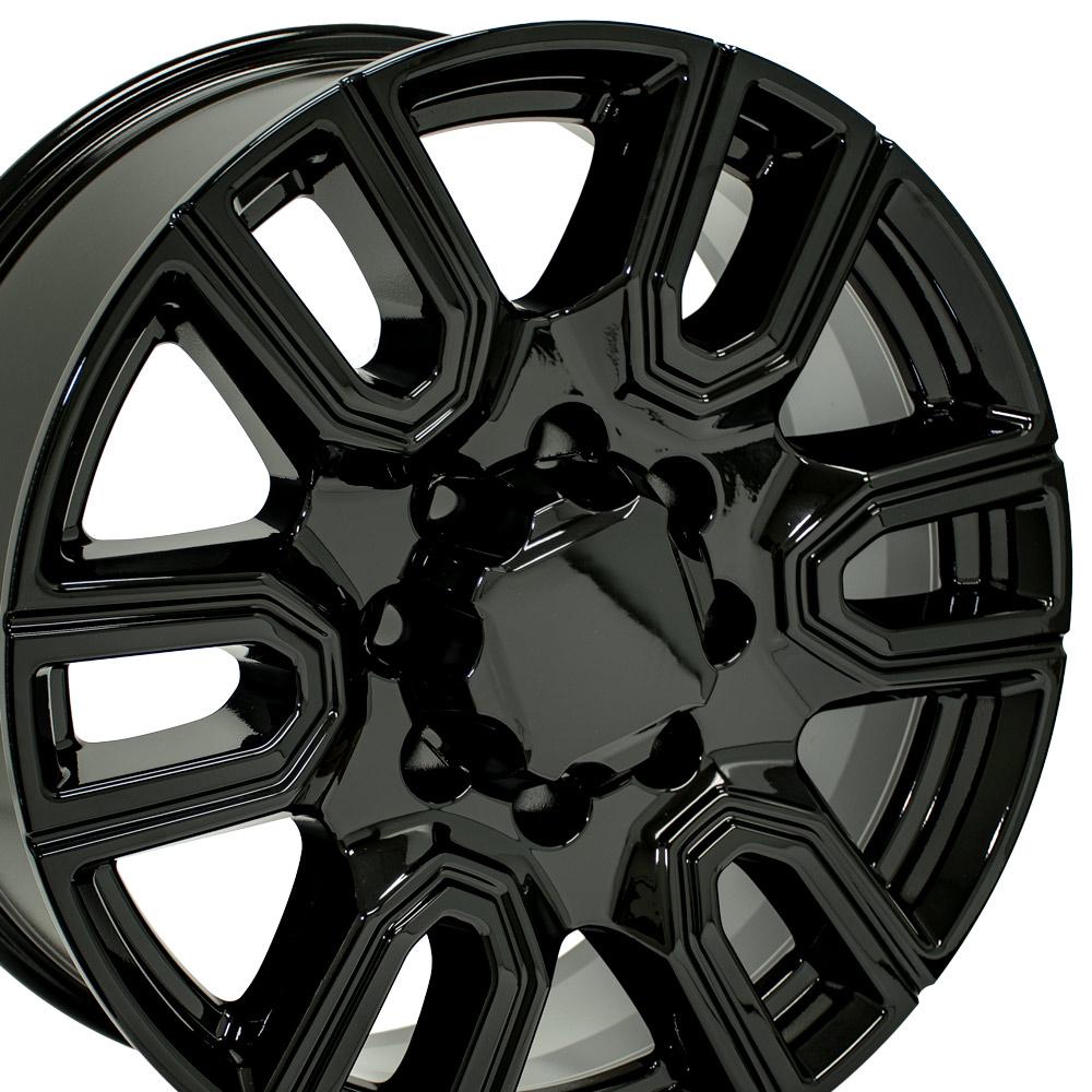 OE Wheels CV96B-20085-8180-47B 20" Replica fits GMC Sierra 2500/3500 Black