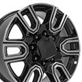 OE Wheels CV96B-20085-8180-47MB 20" Replica fits GMC Sierra 2500/3500 Black